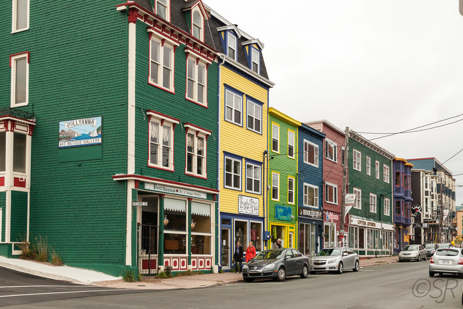 Colourful shops in St. John's