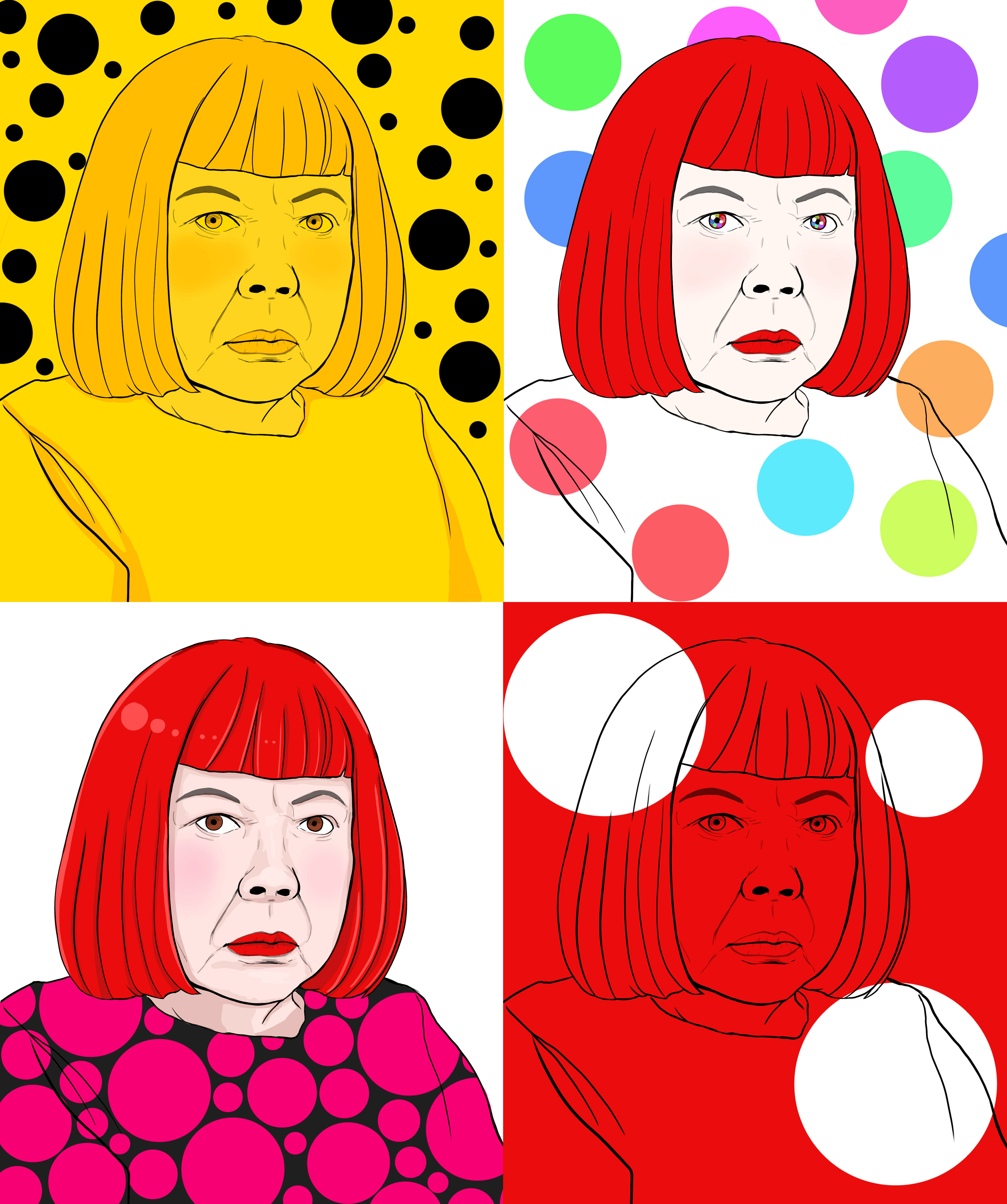 Yayoi Kusama - Illustration for an Article