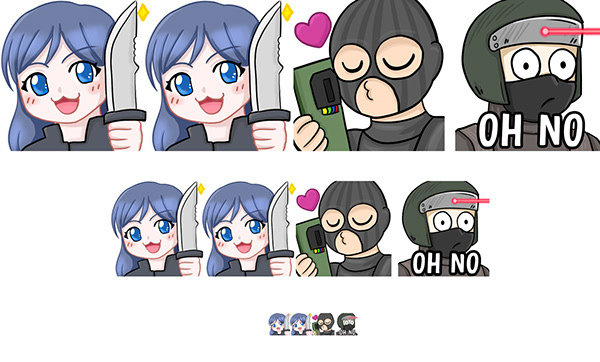 Twitch Emotes - CS GO