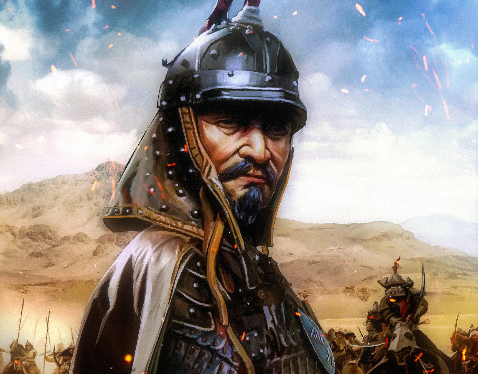 genghis khan helmet