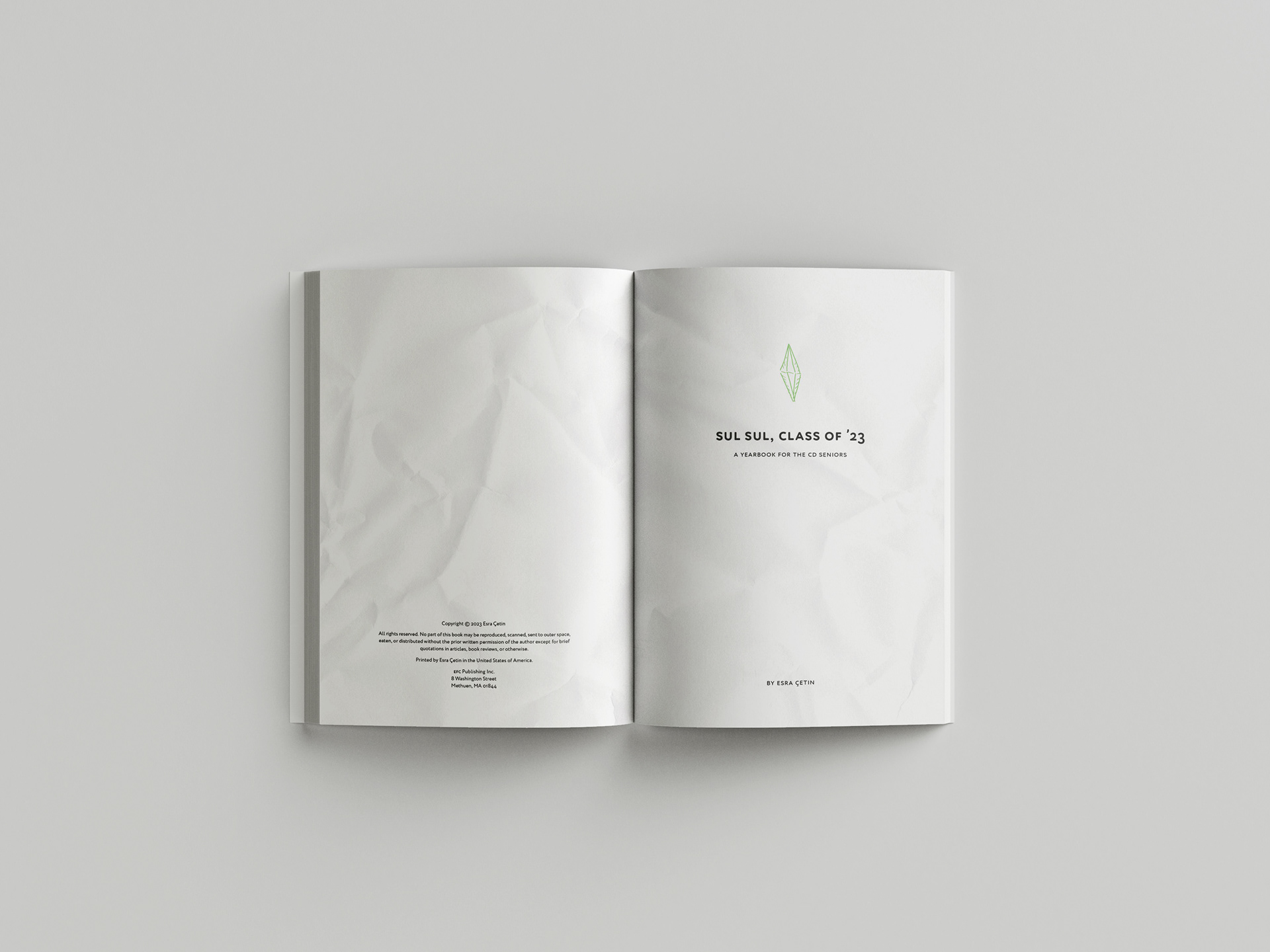 Process book opening spread