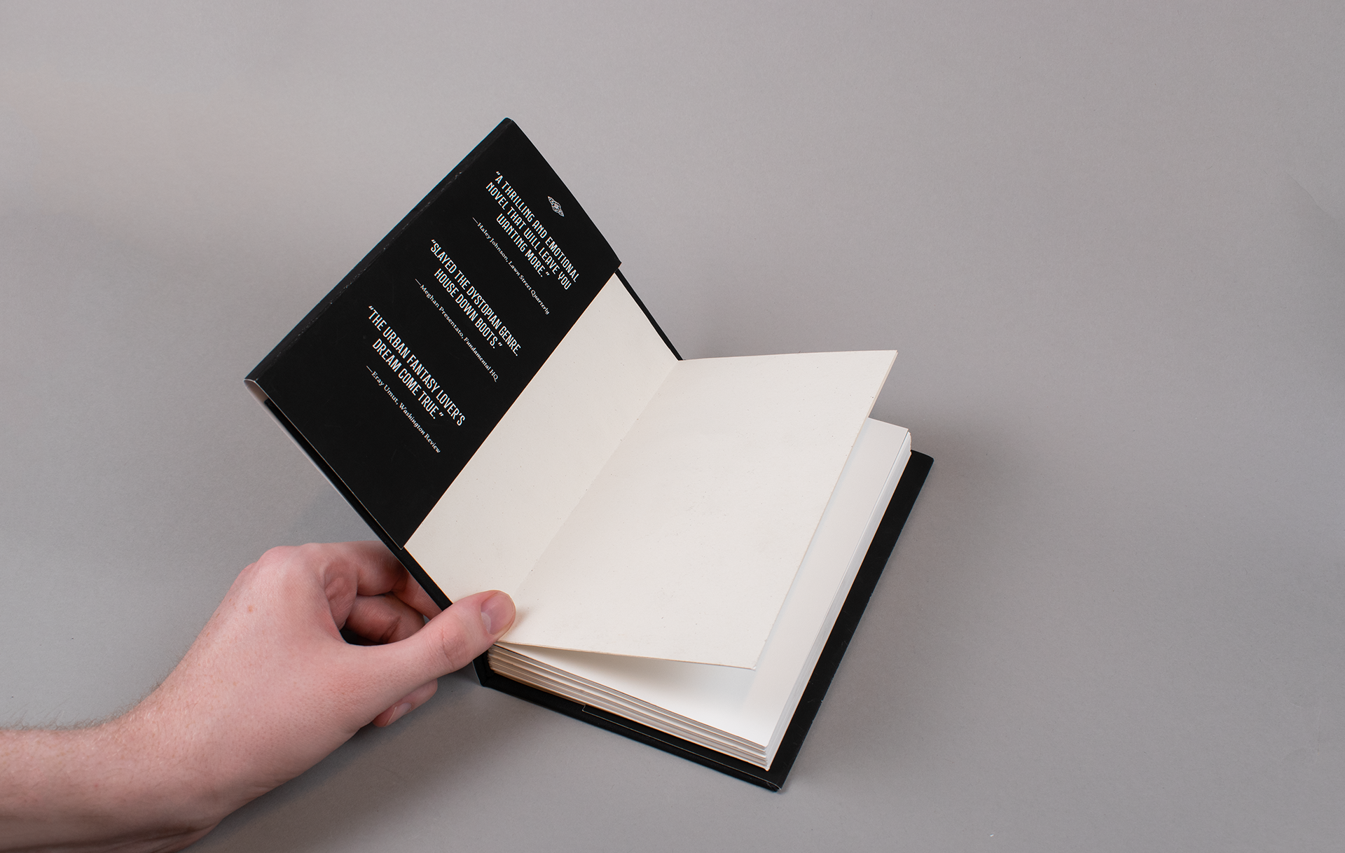 Book jacket , inner front flap