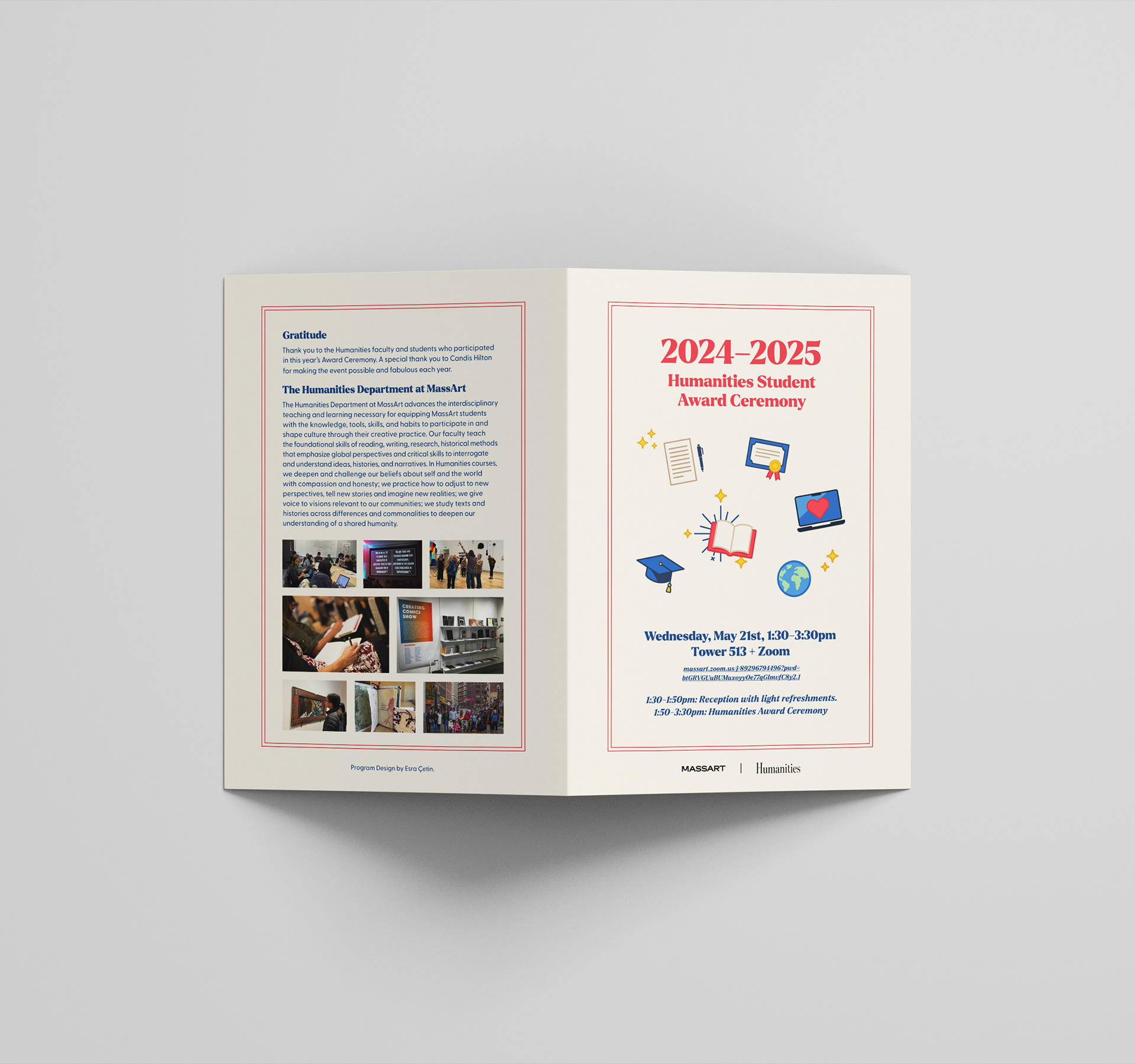 Outside of pamphlet