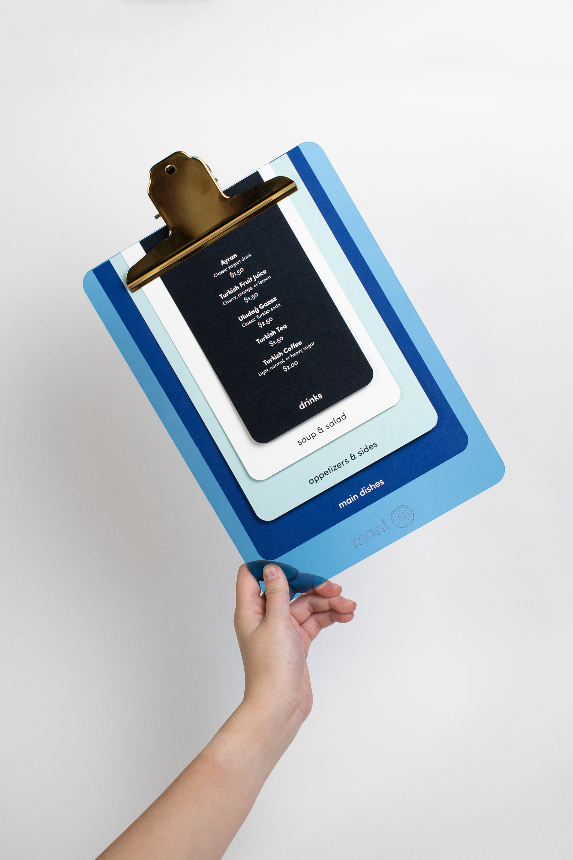 Menus and menu holder