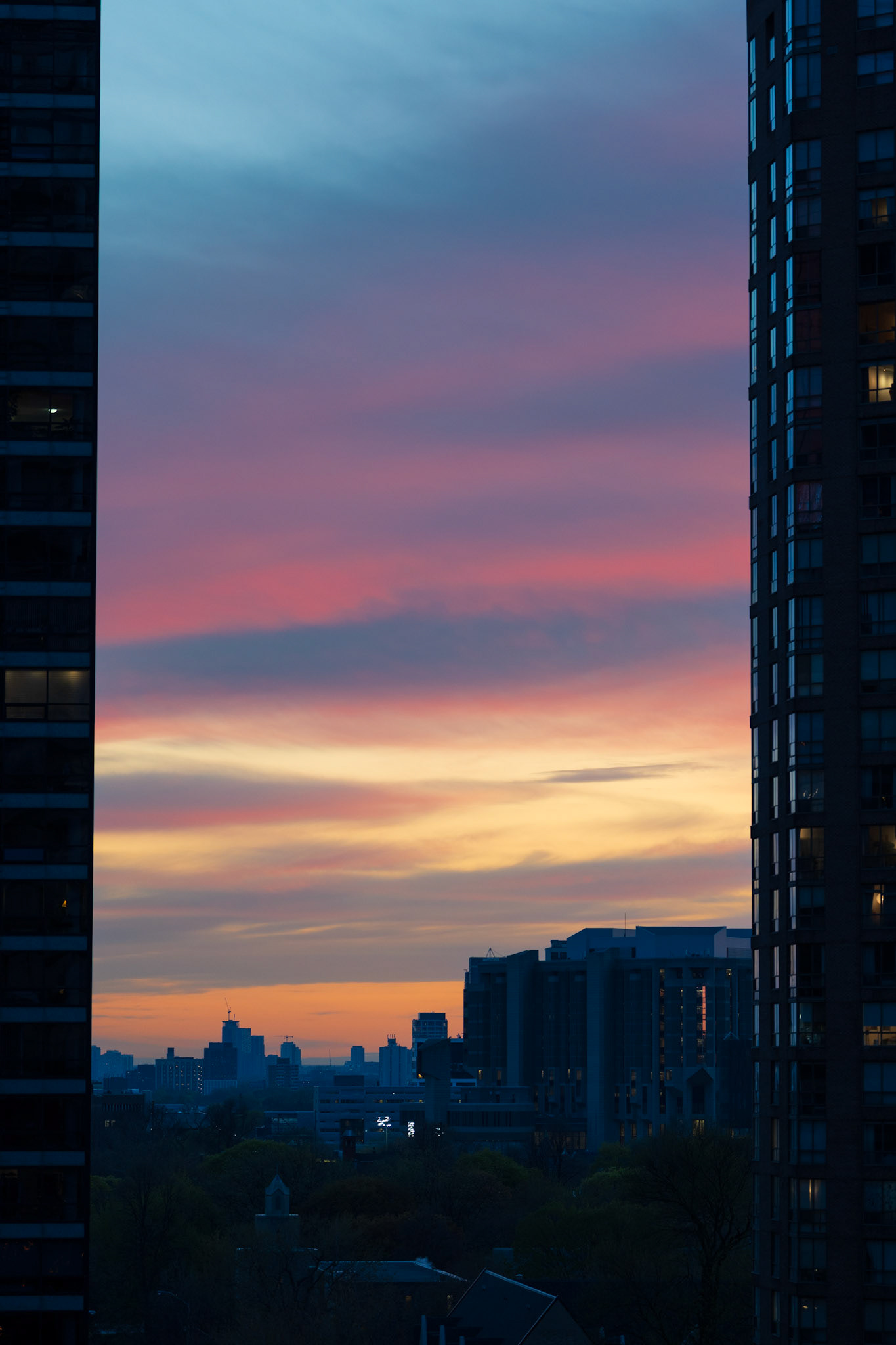 sunset in May