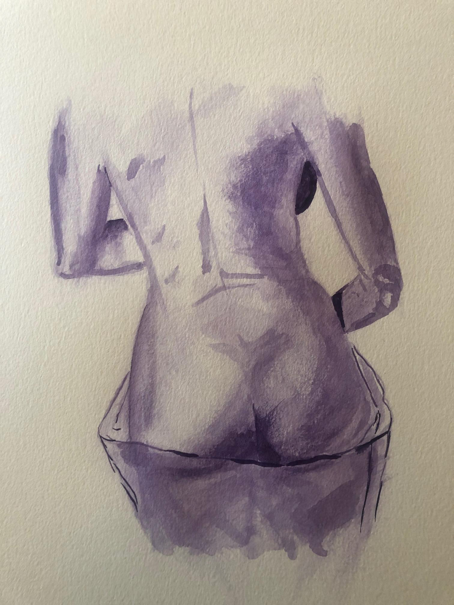 Color Indian Ink on watercolor 18'X24'