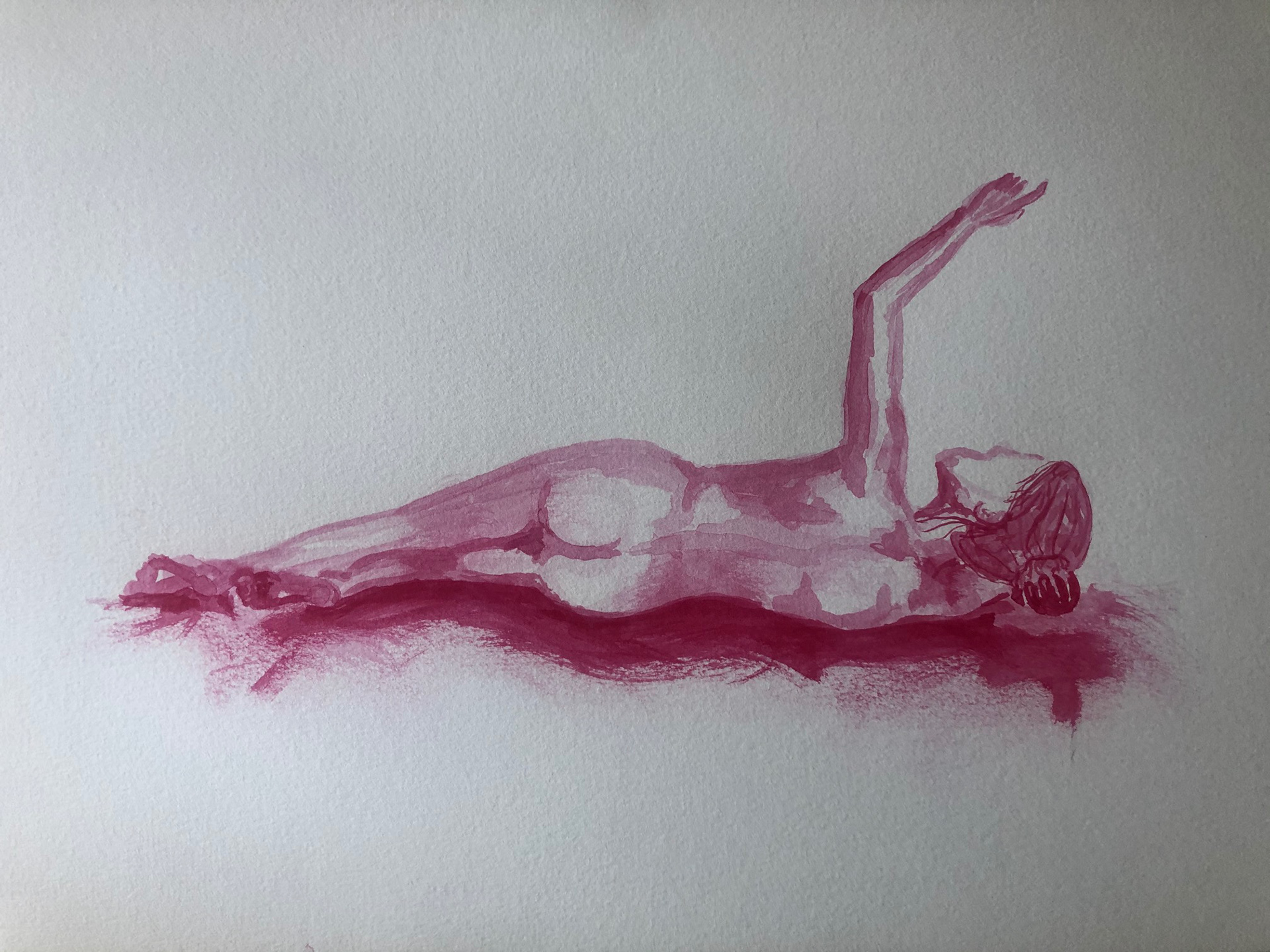 Color Indian Ink on watercolor 18'X24'