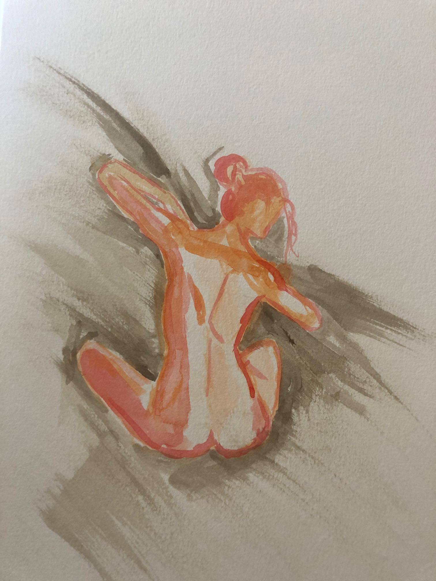 Color Indian Ink on watercolor 18'X24'