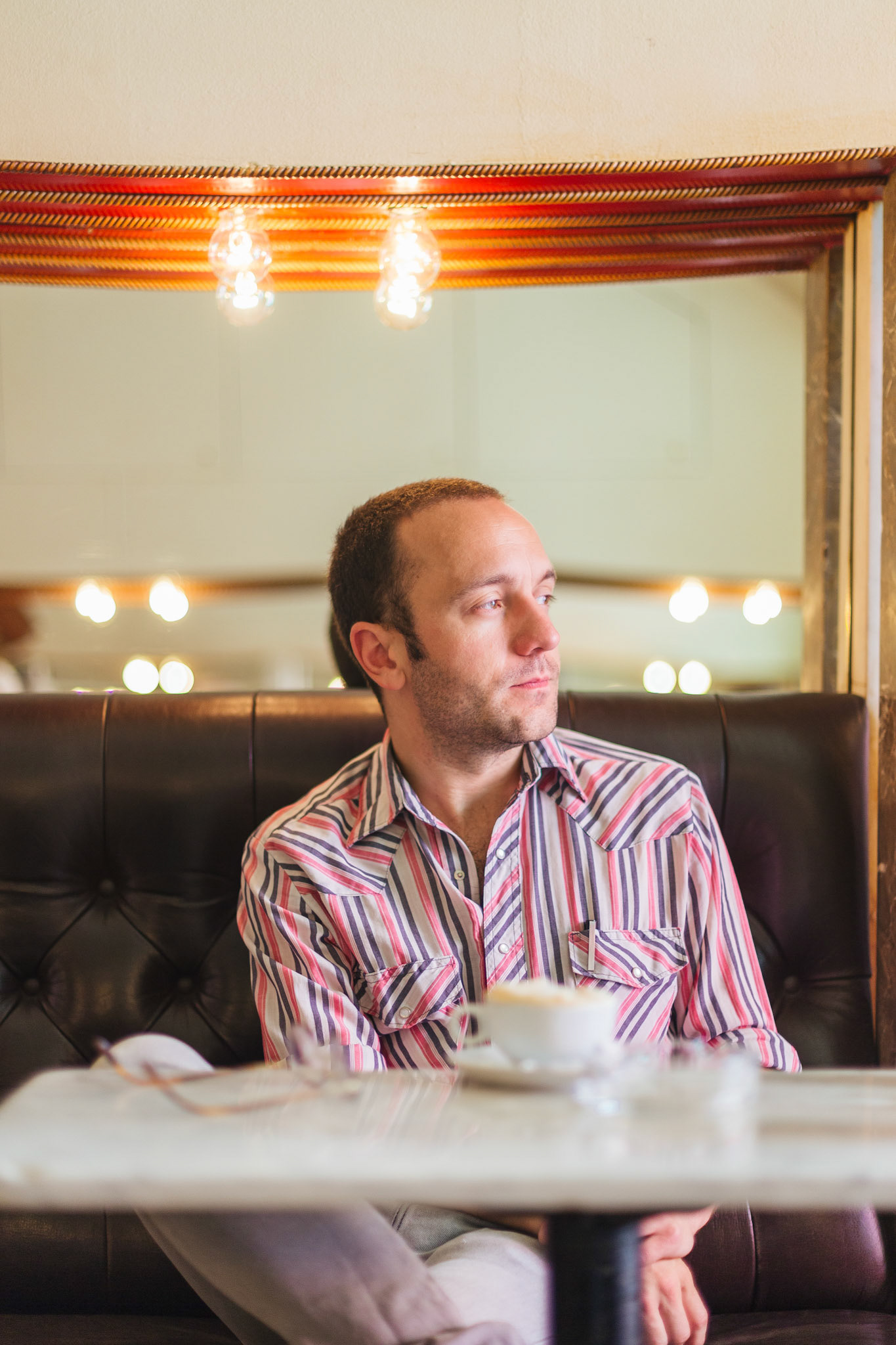 Ian Fisher im 'Kleines Cafe' am Franziskanerplatz am 10. Juni 2018 

Foto: Valerie Voithofer