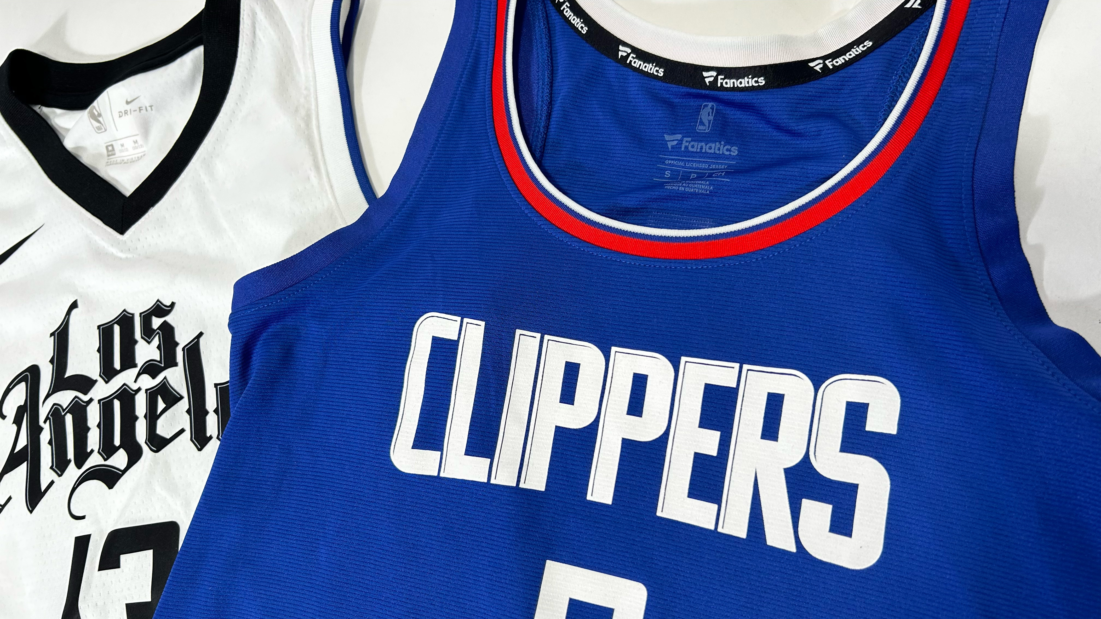 Clippers Jersey Flatlay