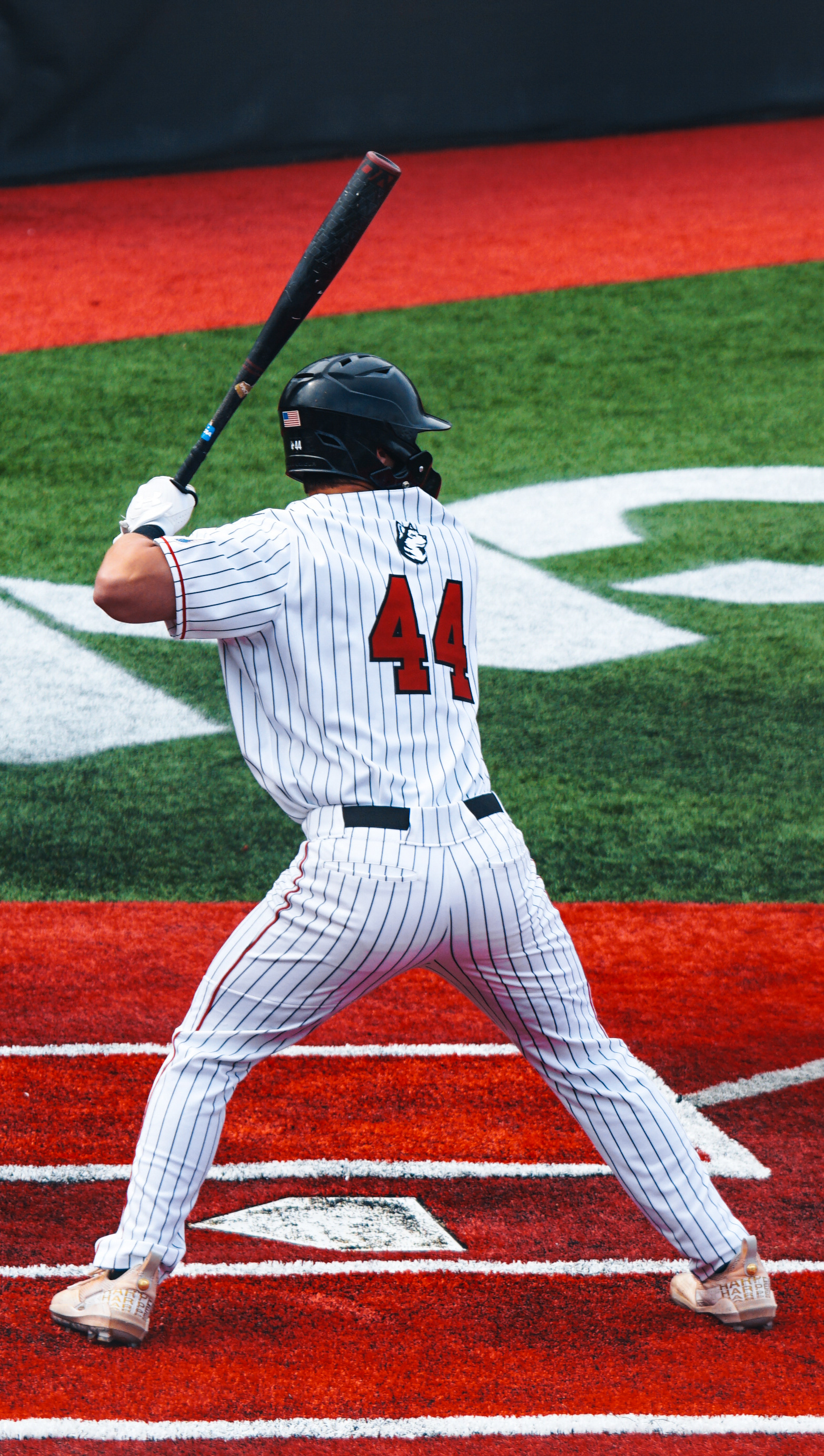#44 Jimmy Sullivan goes up to bat.