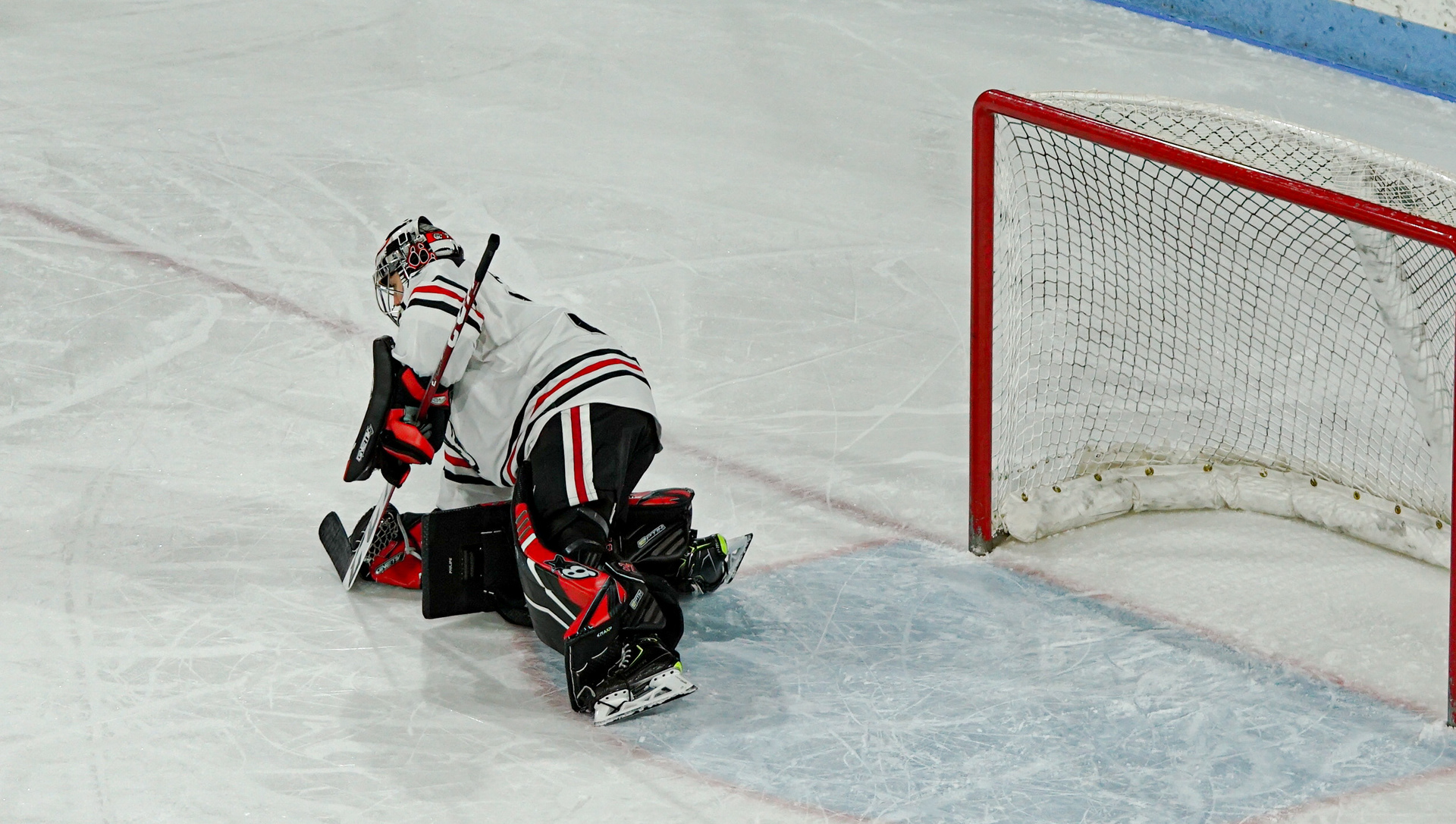 #37 Gwyneth Philips blocks a shot.