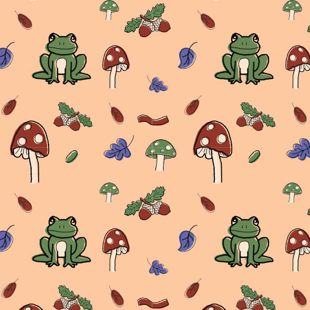 Part of a fall collection of critter and mushrooms.
