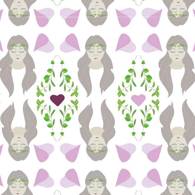 An elegant pattern originally for spice packaging.