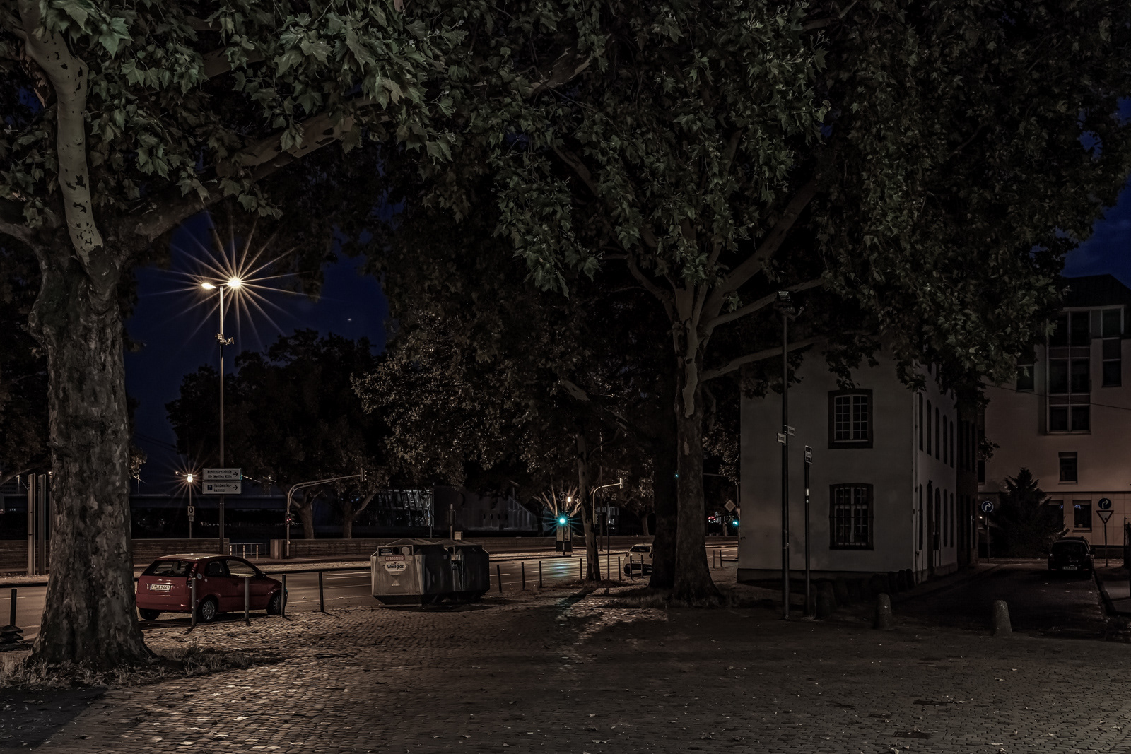 Am Leystapel, aufgenommen Höhe Filzengraben, Blick Richtung Schokoladenmuseum