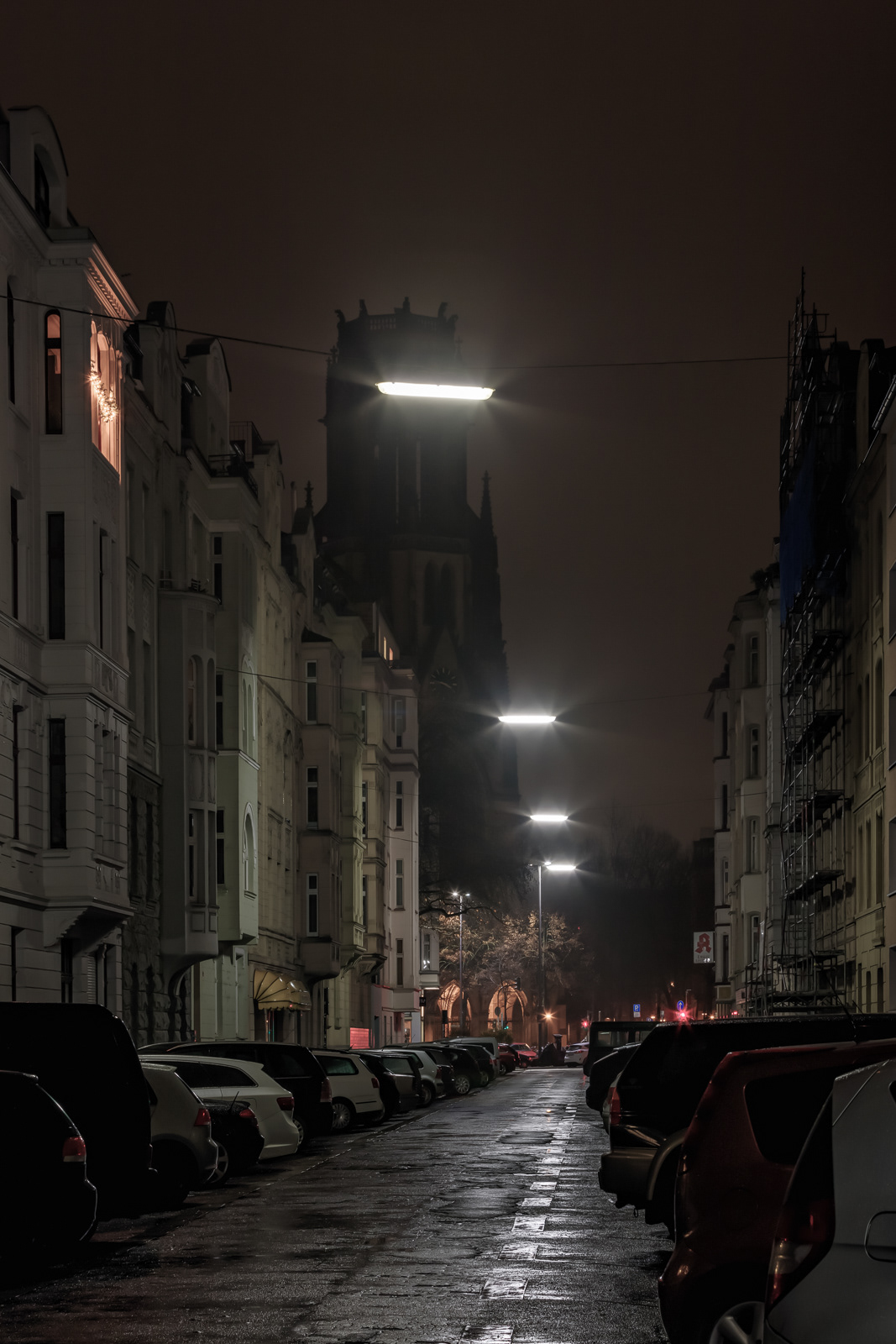 Ewaldistraße, Ecke Balthasarstr., Richtung Kirche St. Agnes