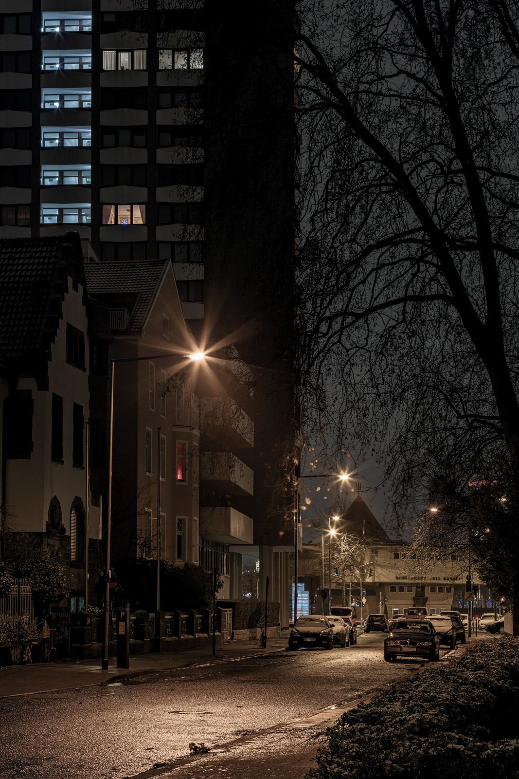 An der Münze, Höhe Hausnr. 7, Blick Richtung Bastei