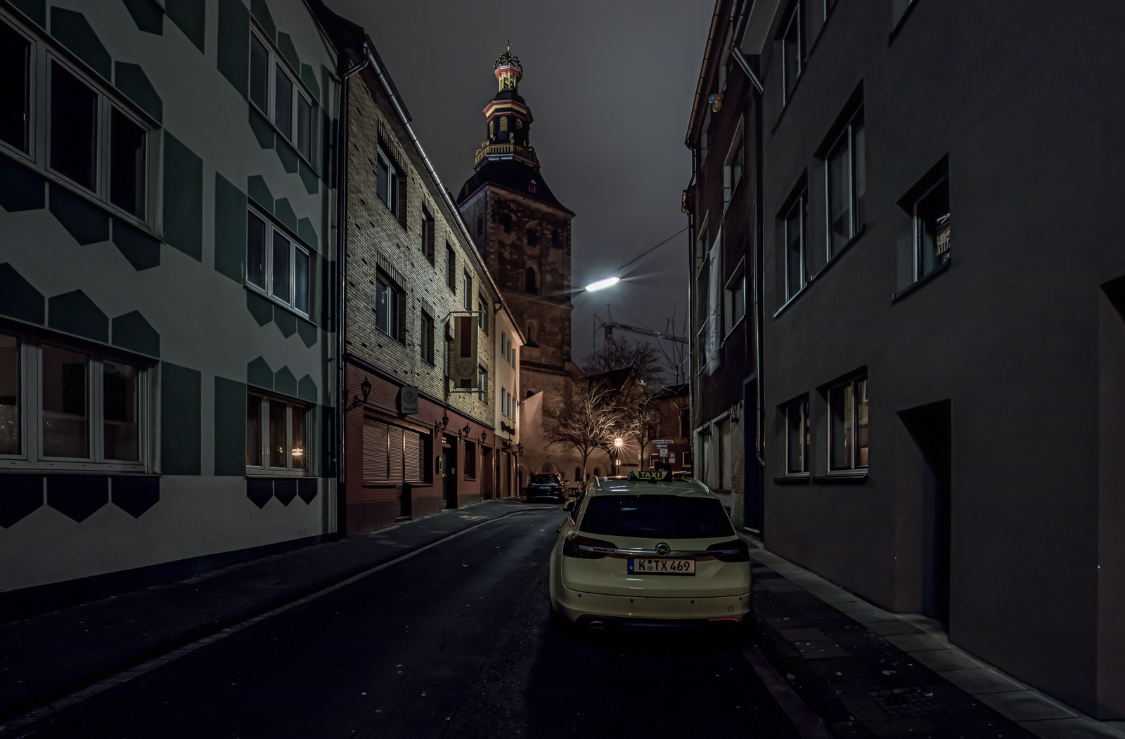 Ursulakloster, aufgenommen Höhe Eintrachtstraße, Blick Richtung St. Ursula