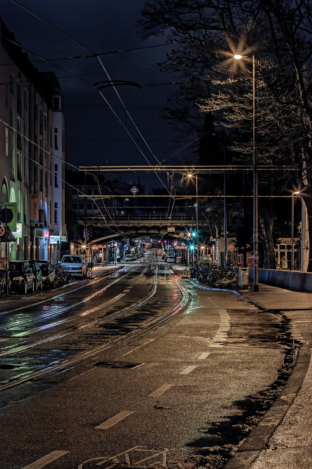 Zülpicher Straße, aufgenommen Höhe Mensa, Blick Richtung Ringe