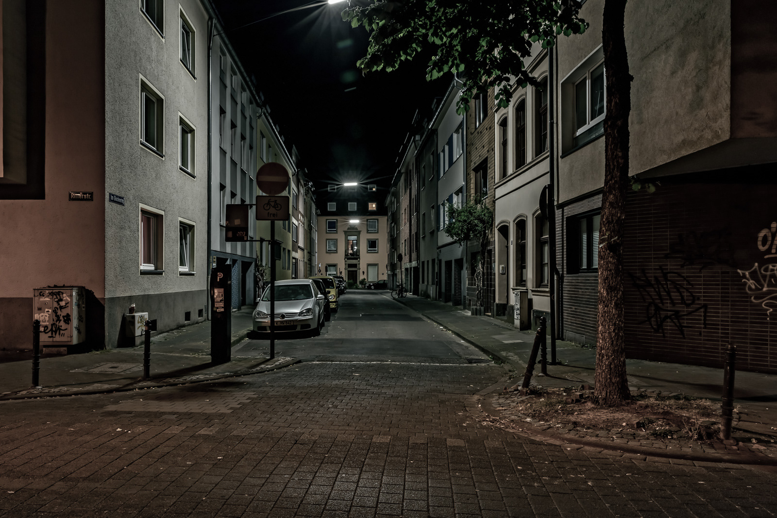 Im Glockenring, aufgenommen Ecke Ritterstraße, Blick Richtung Hamburger Straße
