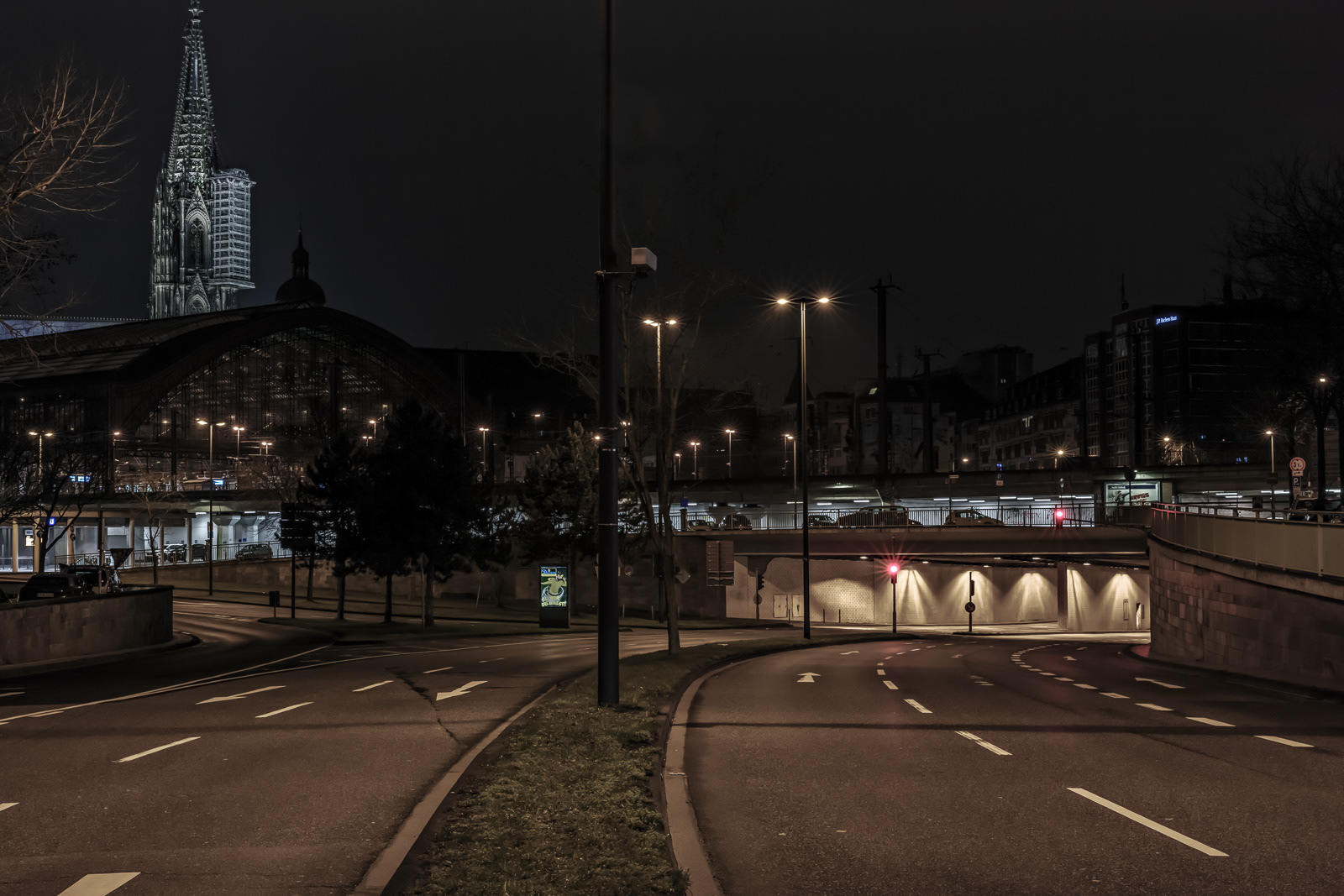 Turiner Straße (Nord Süd Fahrt), aufgenommen Höhe Machabäerstraße, Blick Richtung Hauptbahnhof