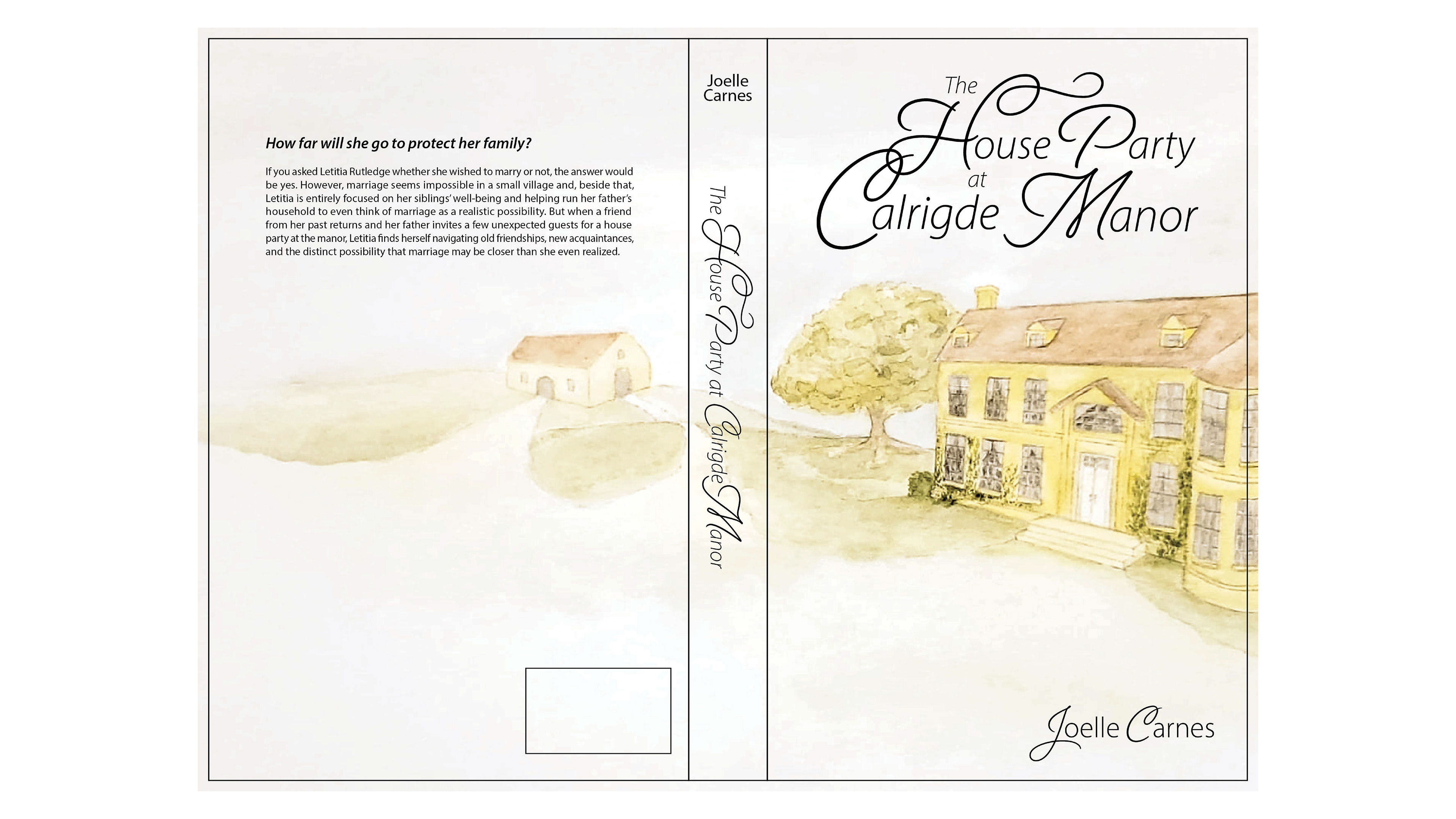 Process: Watercolor with initial layout and typography
