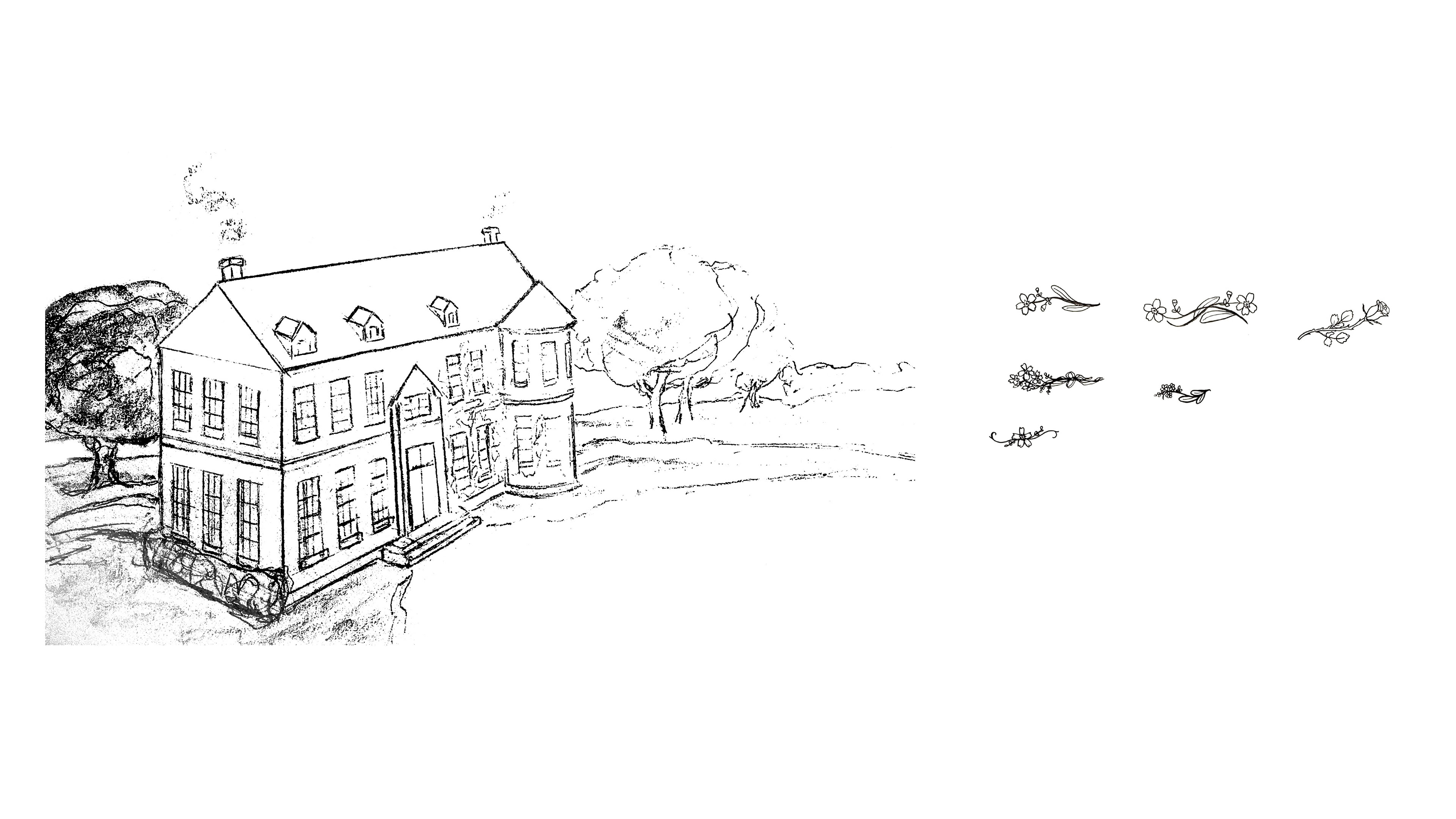 Process: Chapter Heading Illustration and Transition illustration Roughs