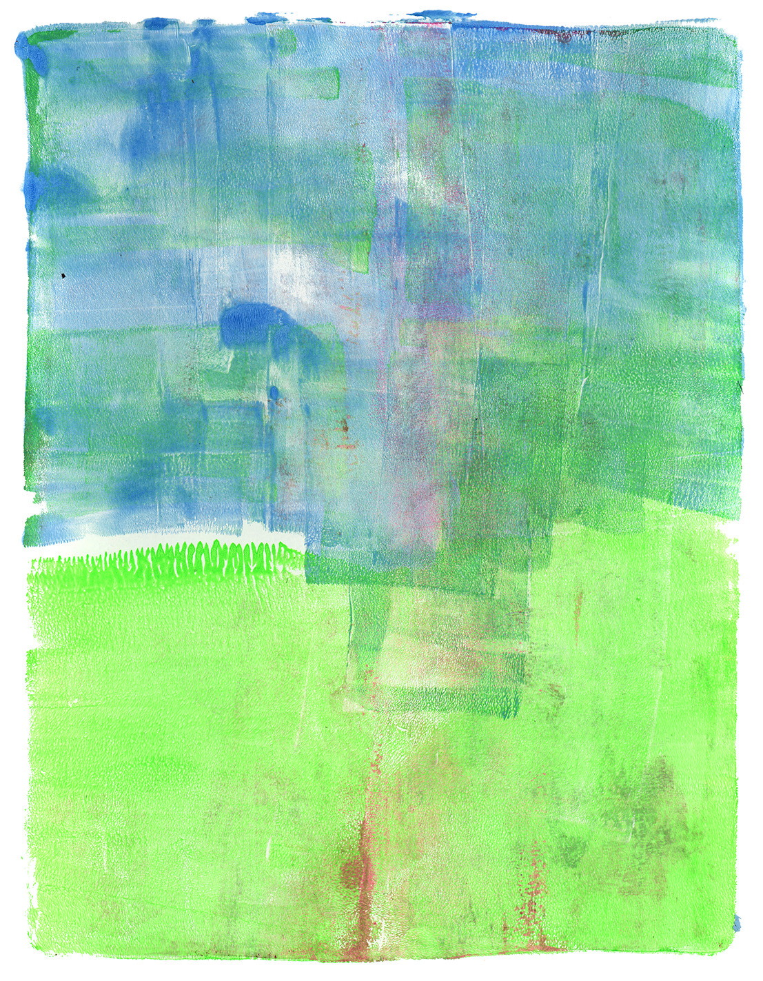Original Monoprint (Acrylic on Paper)