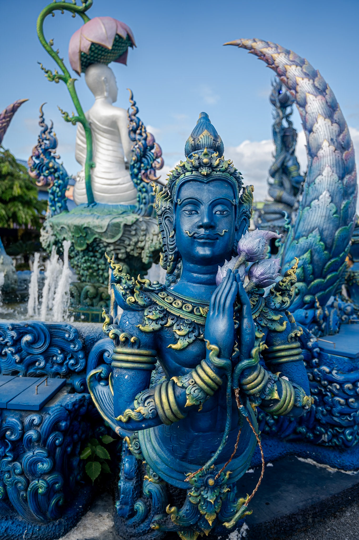 Templo Azul em Chiang Rai, Tailândia