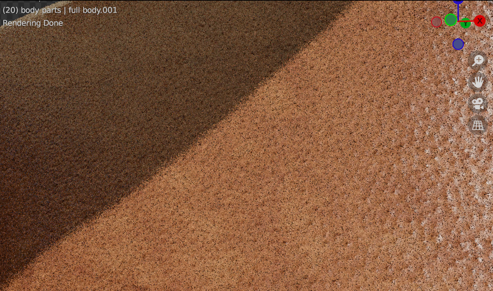 Skin texture on body