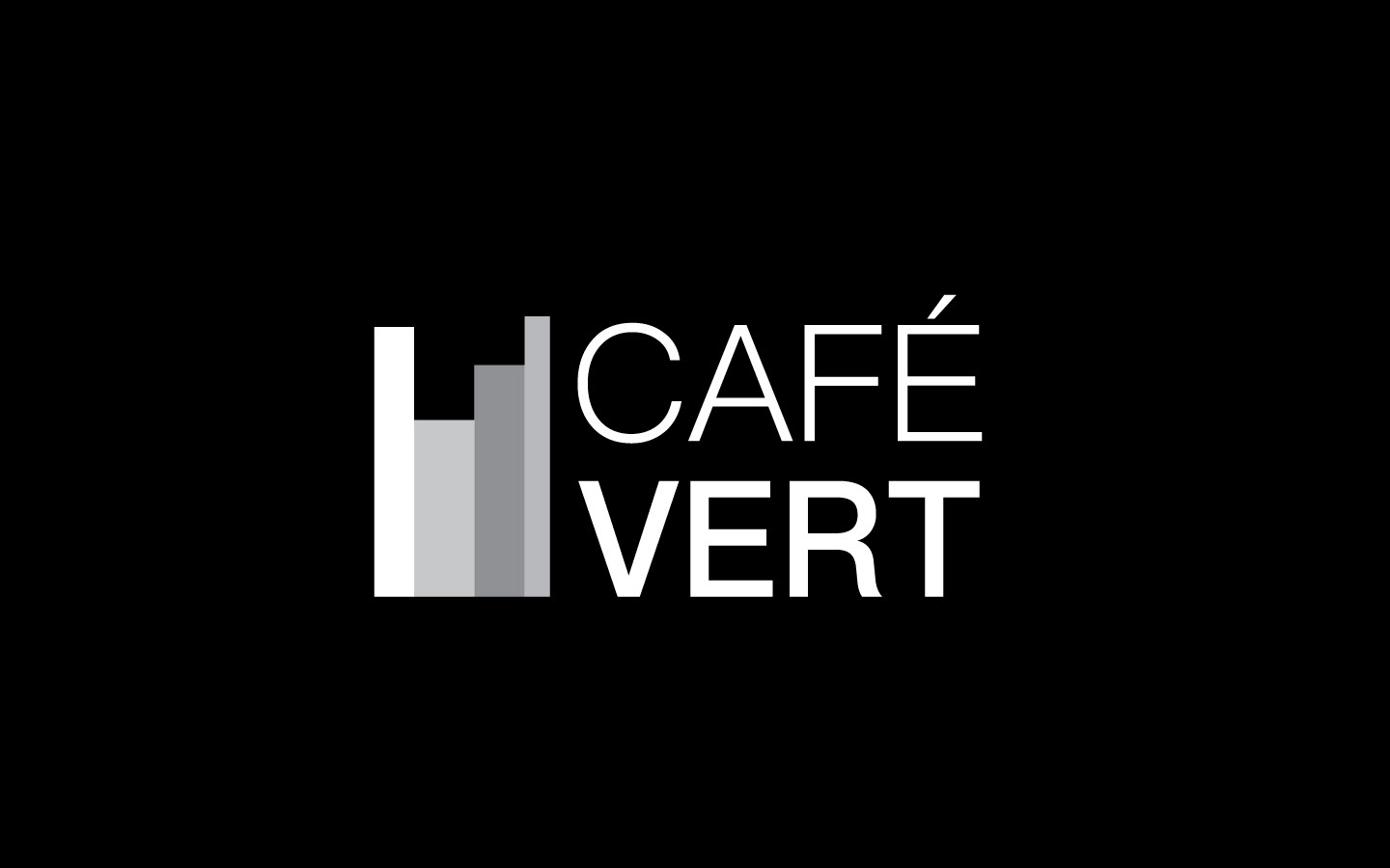 Café Vert inverse logo