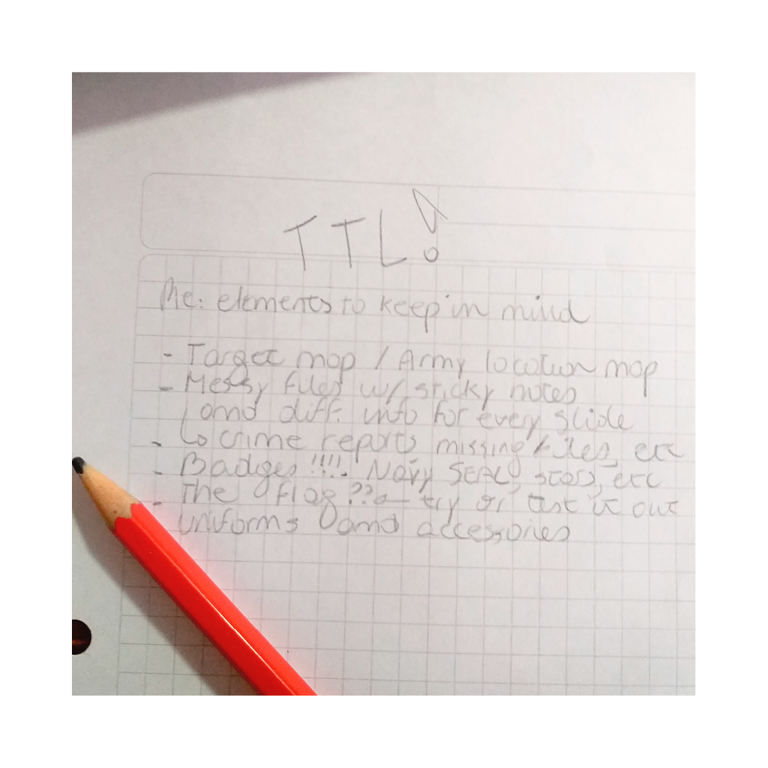 Some of my notes from the creative sessions