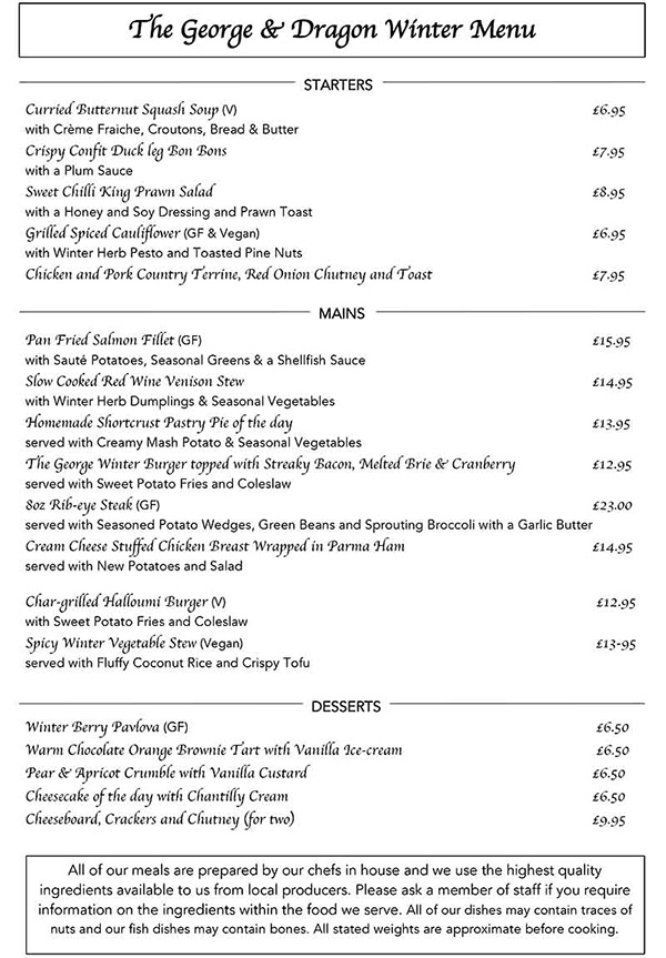 Thurton George and Dragon - Main Menu