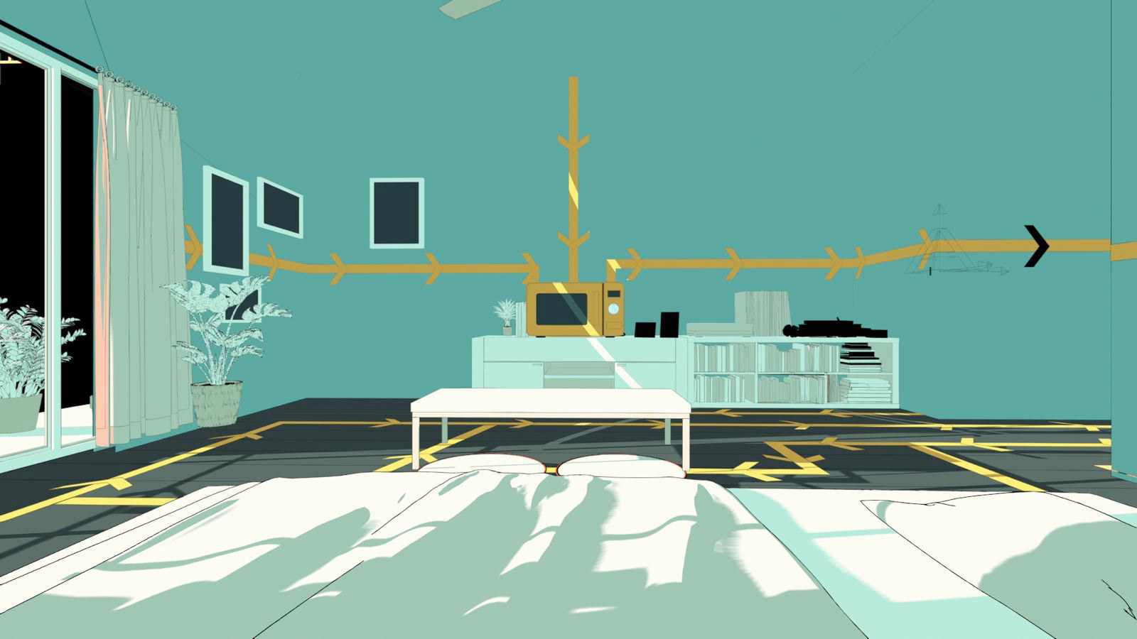 Render in 2D style inside Blender