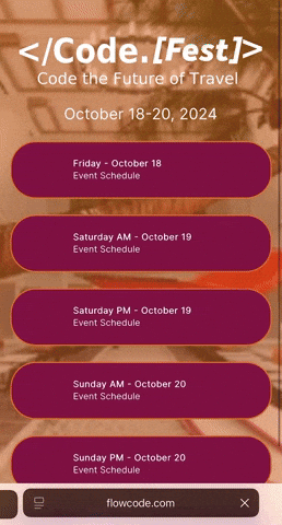 Vídeo loop preview of the event website