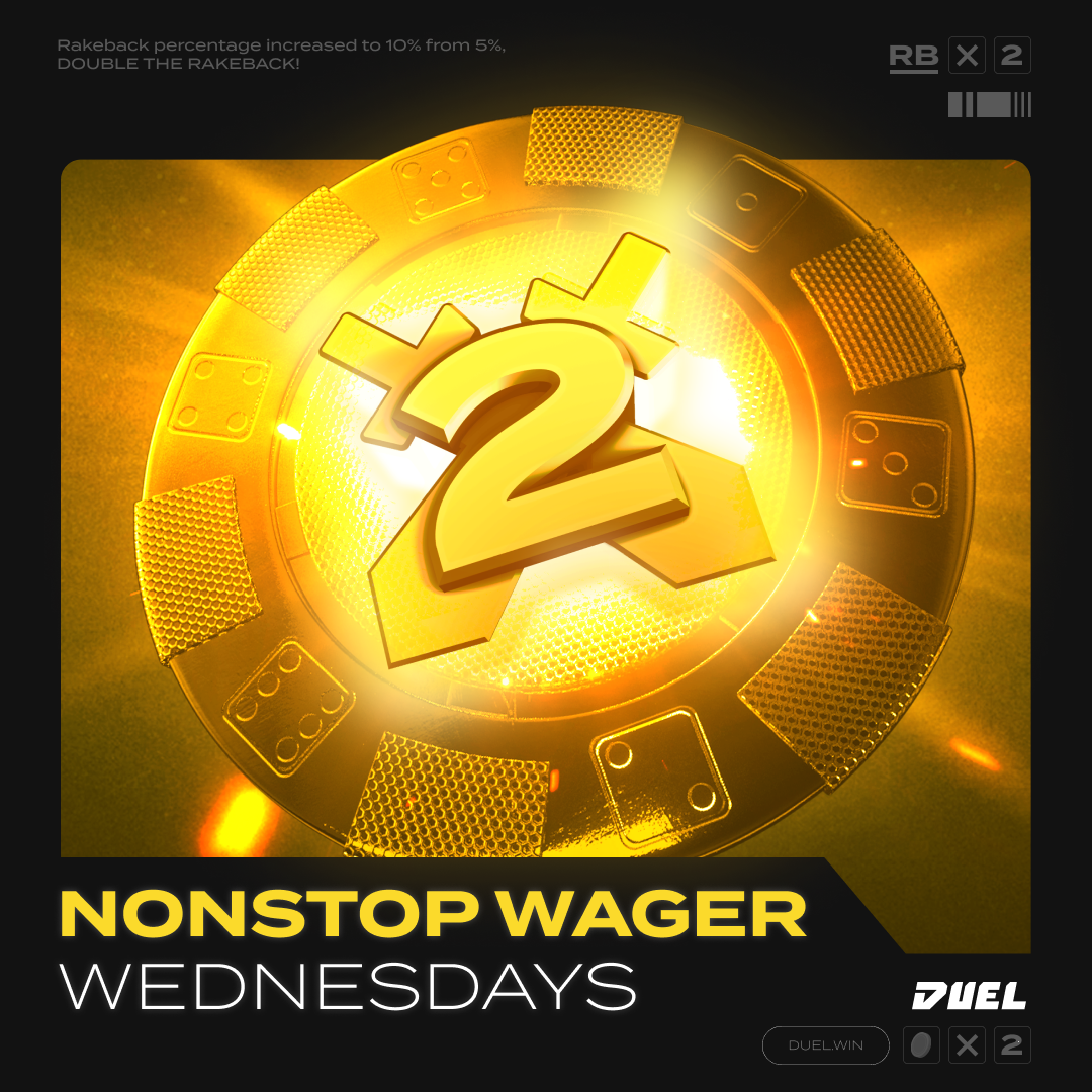 Daily events: 2X on all wagers