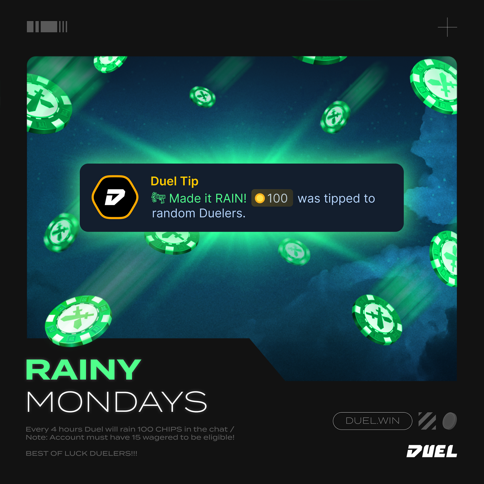 Daily events: $100 giveaway