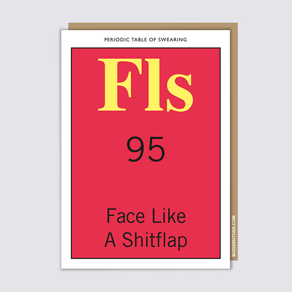 Modern Toss - interactive periodic table of swearing