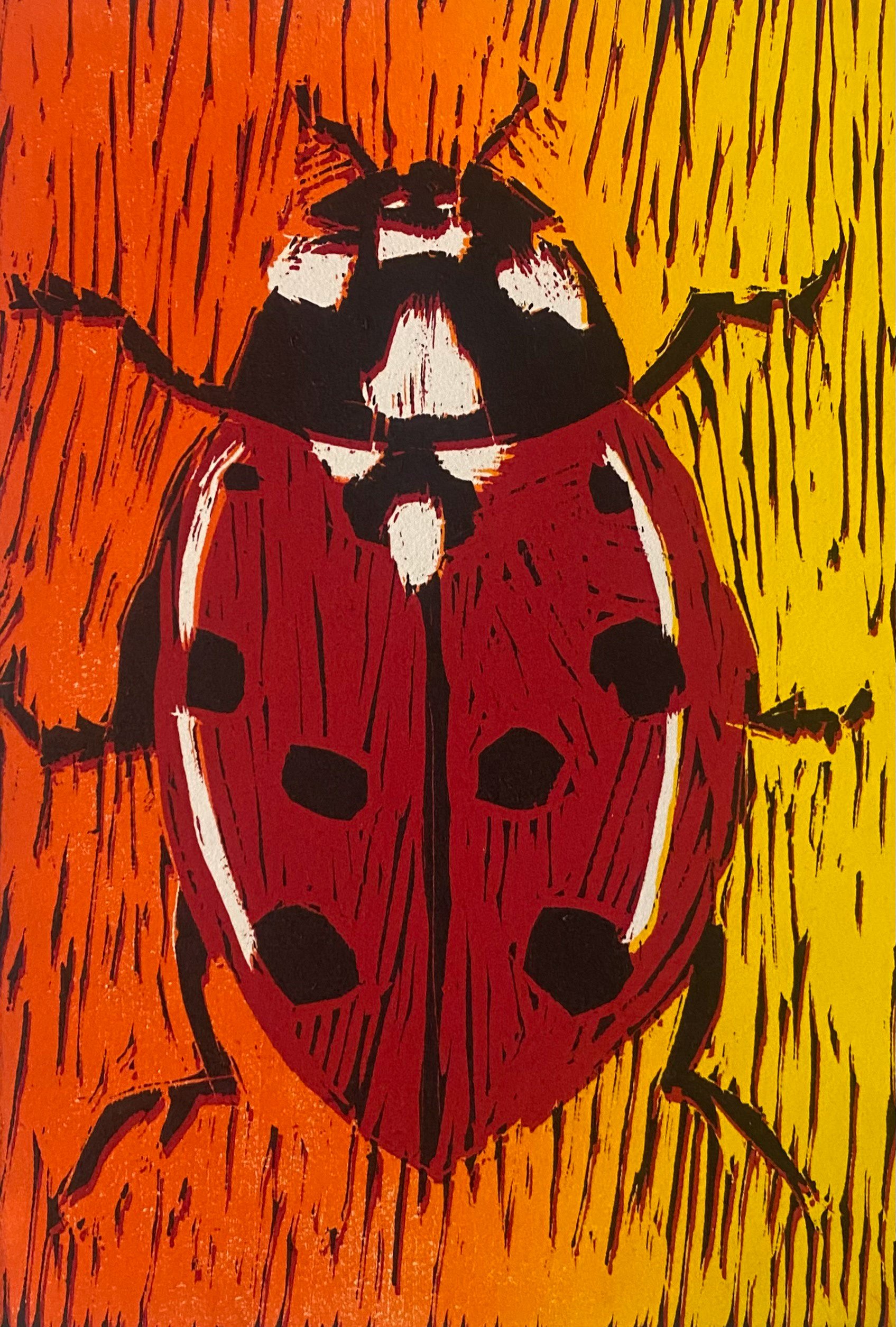 Woodcut Ladybug, 2022