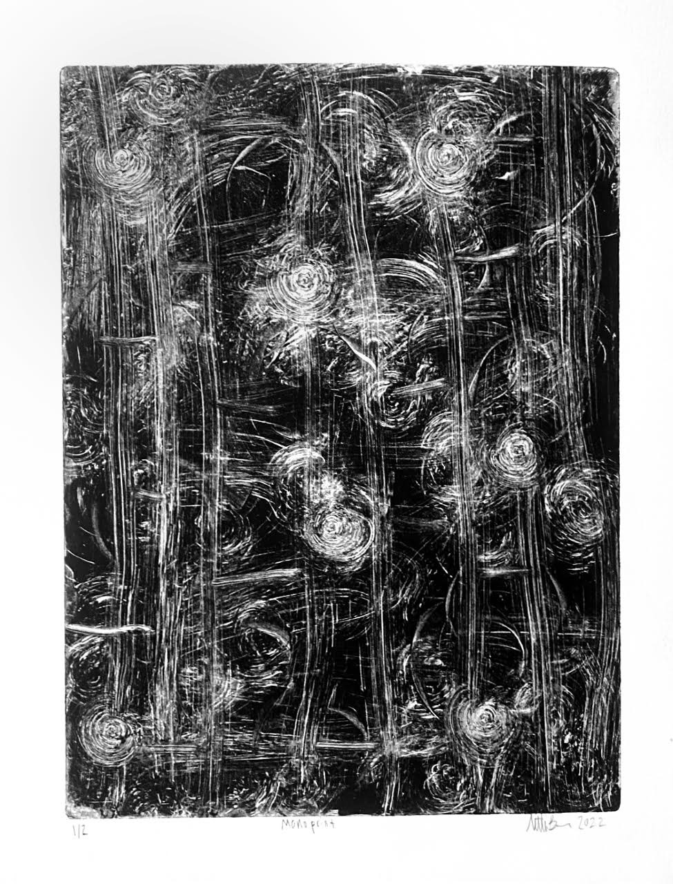 Plexiglass Monoprint, 2022