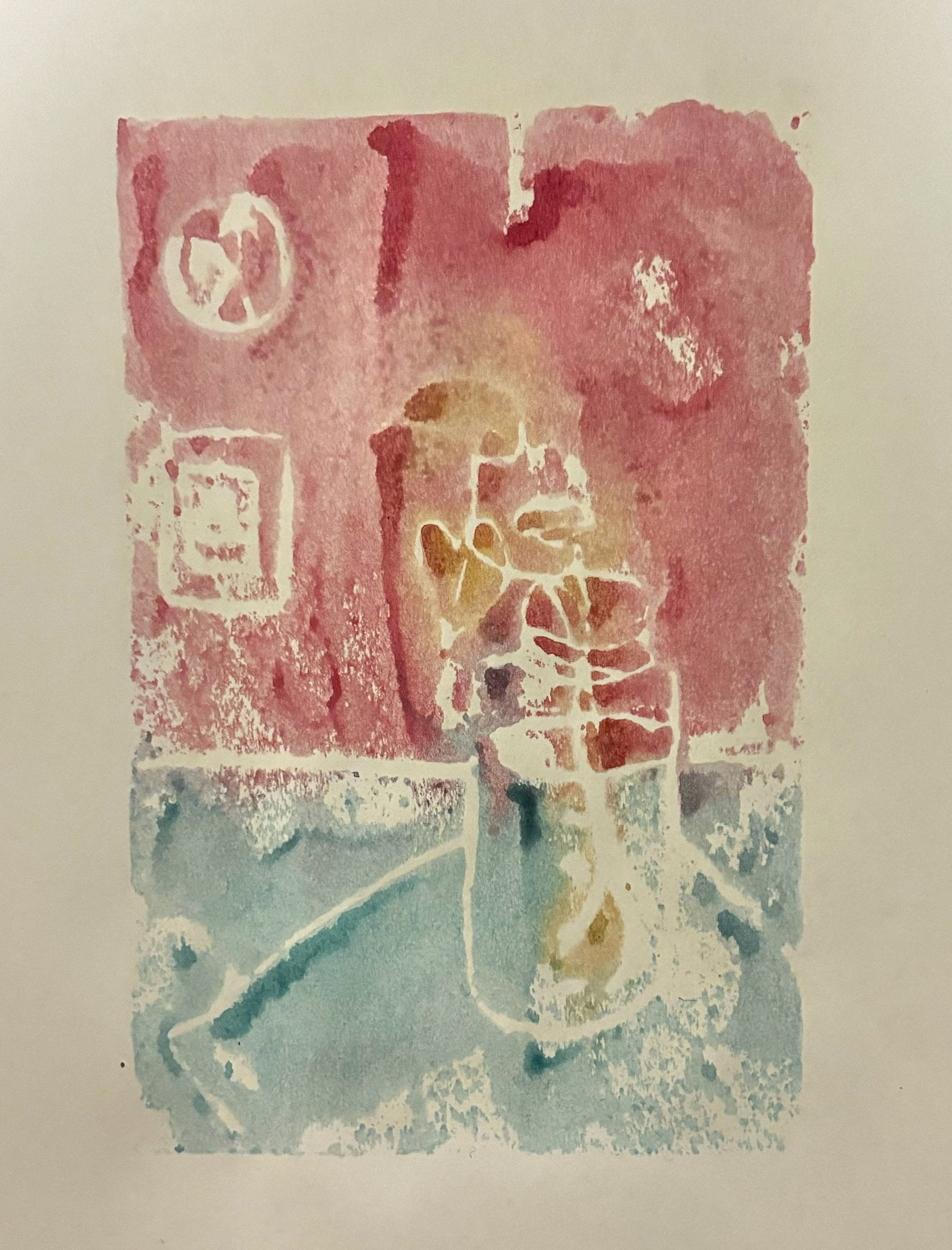 Styrofoam & Watercolor Print, 2024