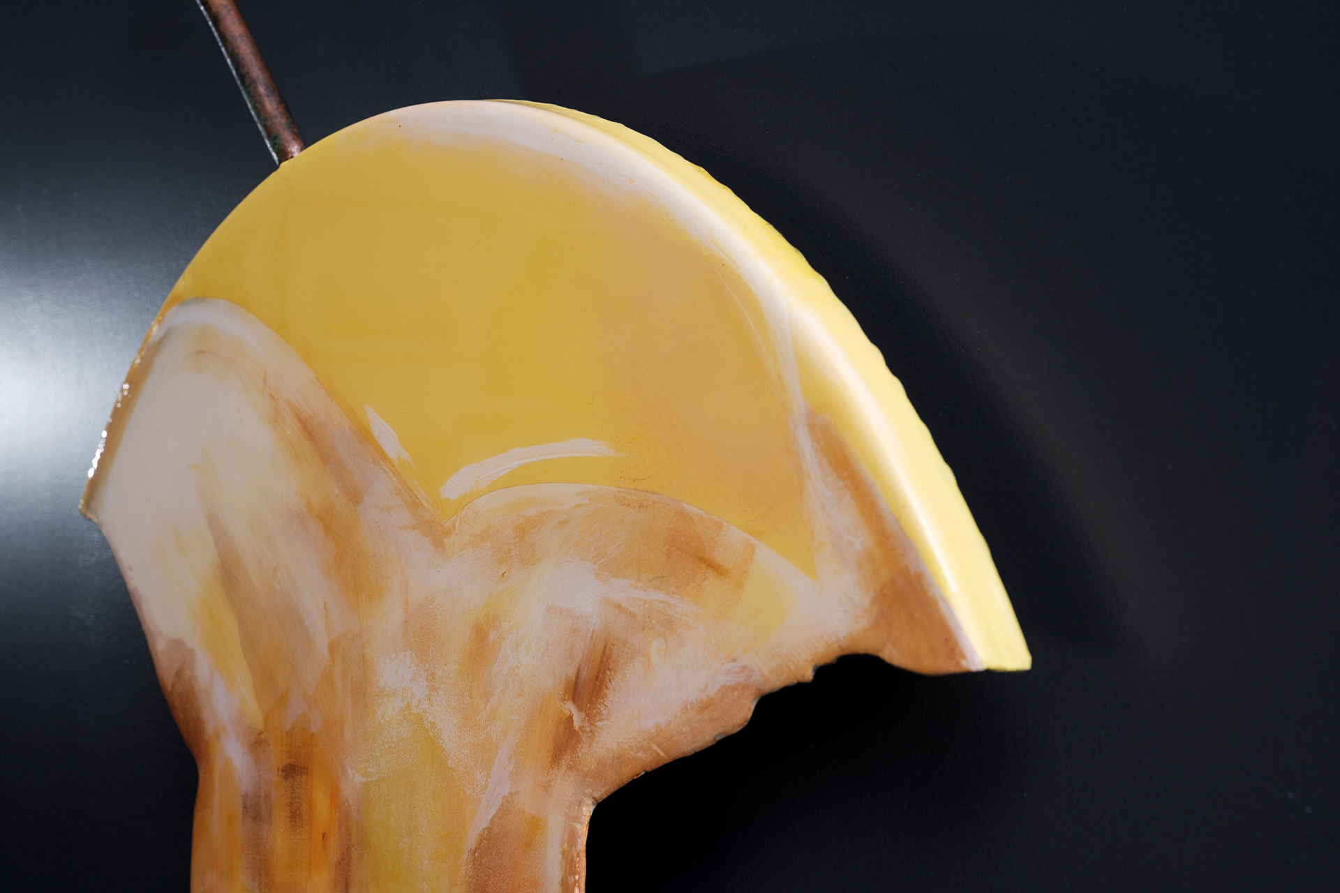 Apple core sculpture wall art contemporary fruit sculpture sustainable eco art recycled materials ScoobaFish