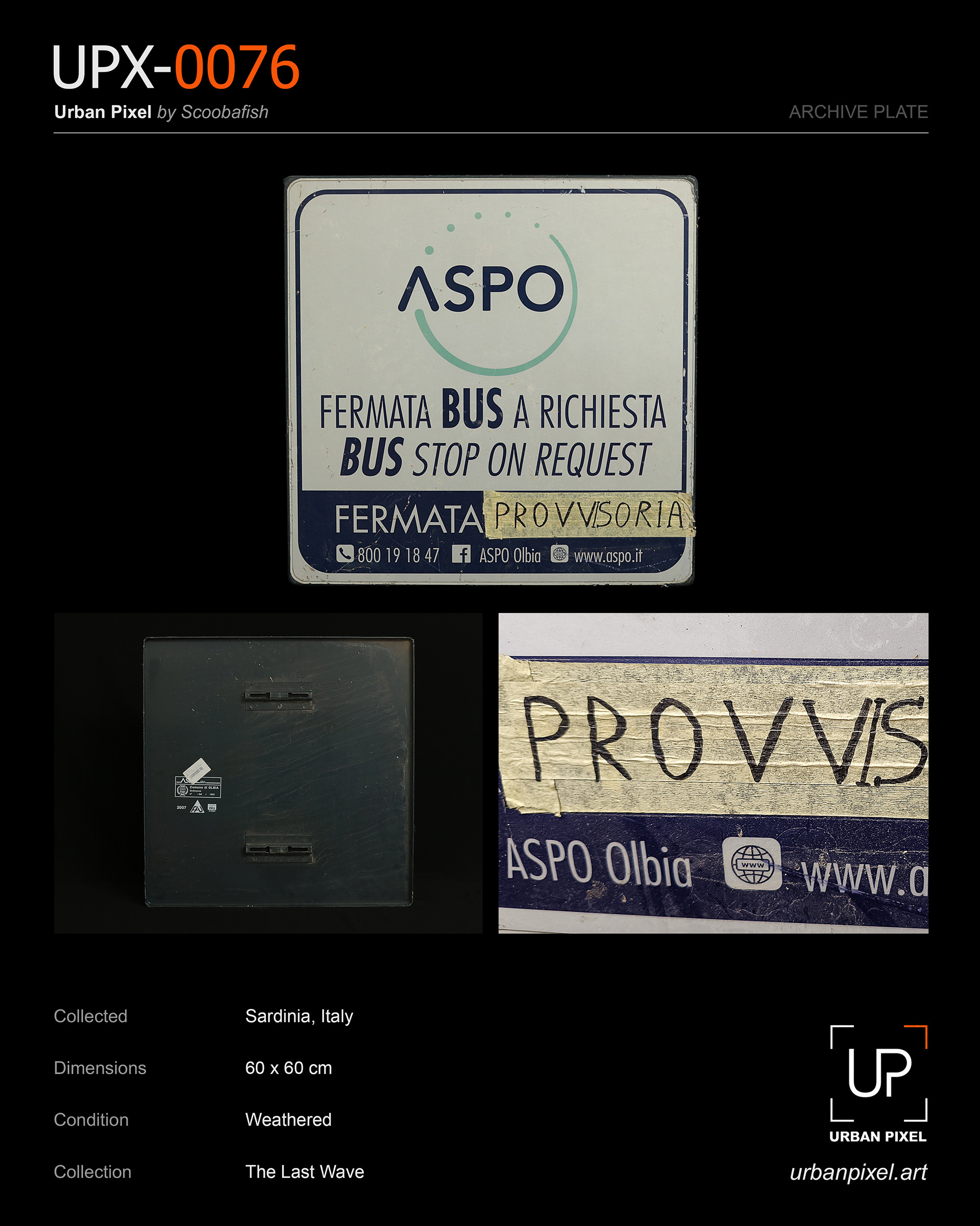 UPX-0076 — Urban Pixel Archive Plate