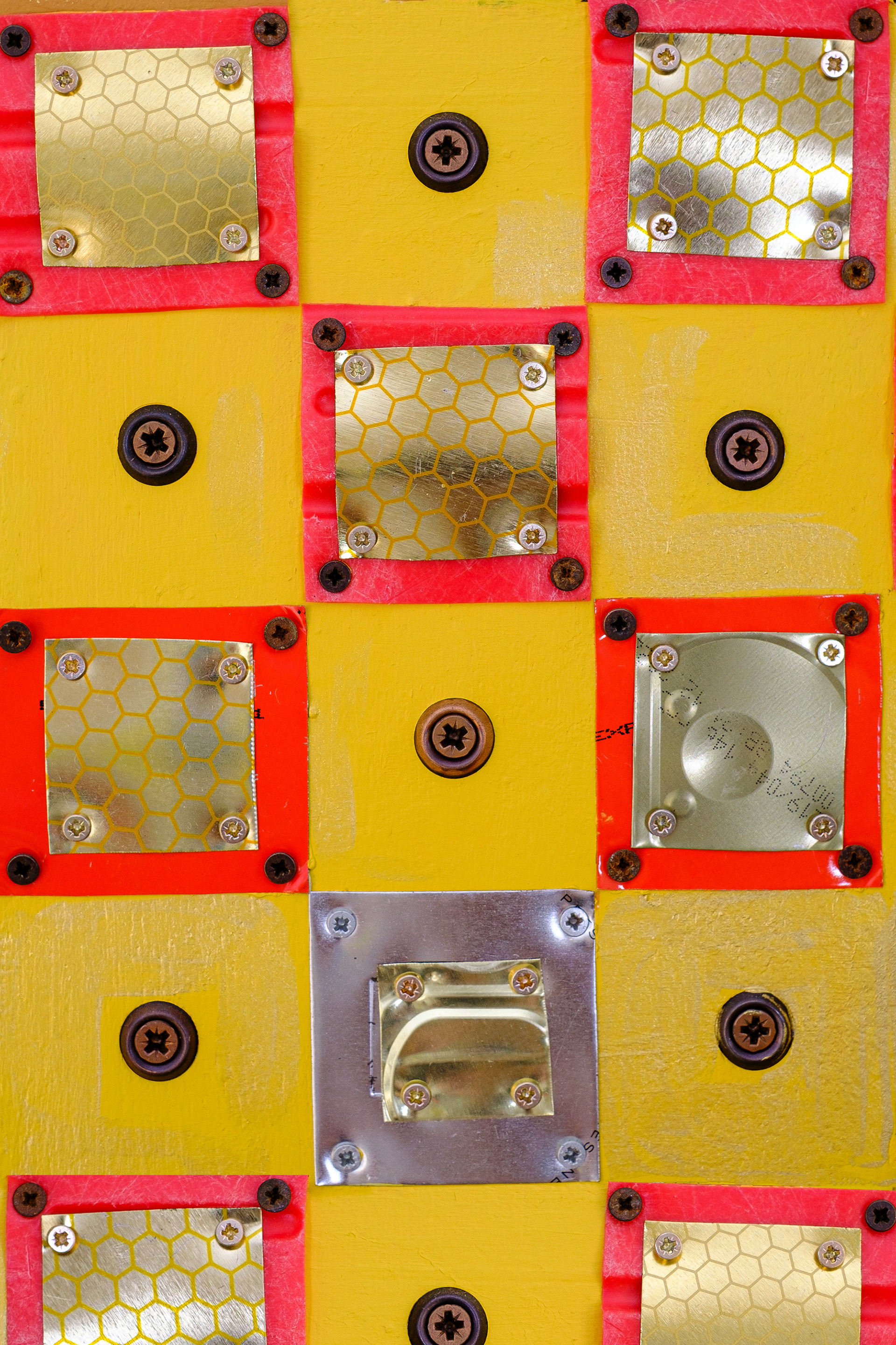 Mediterranean Pattern - upcycled materials assemblage