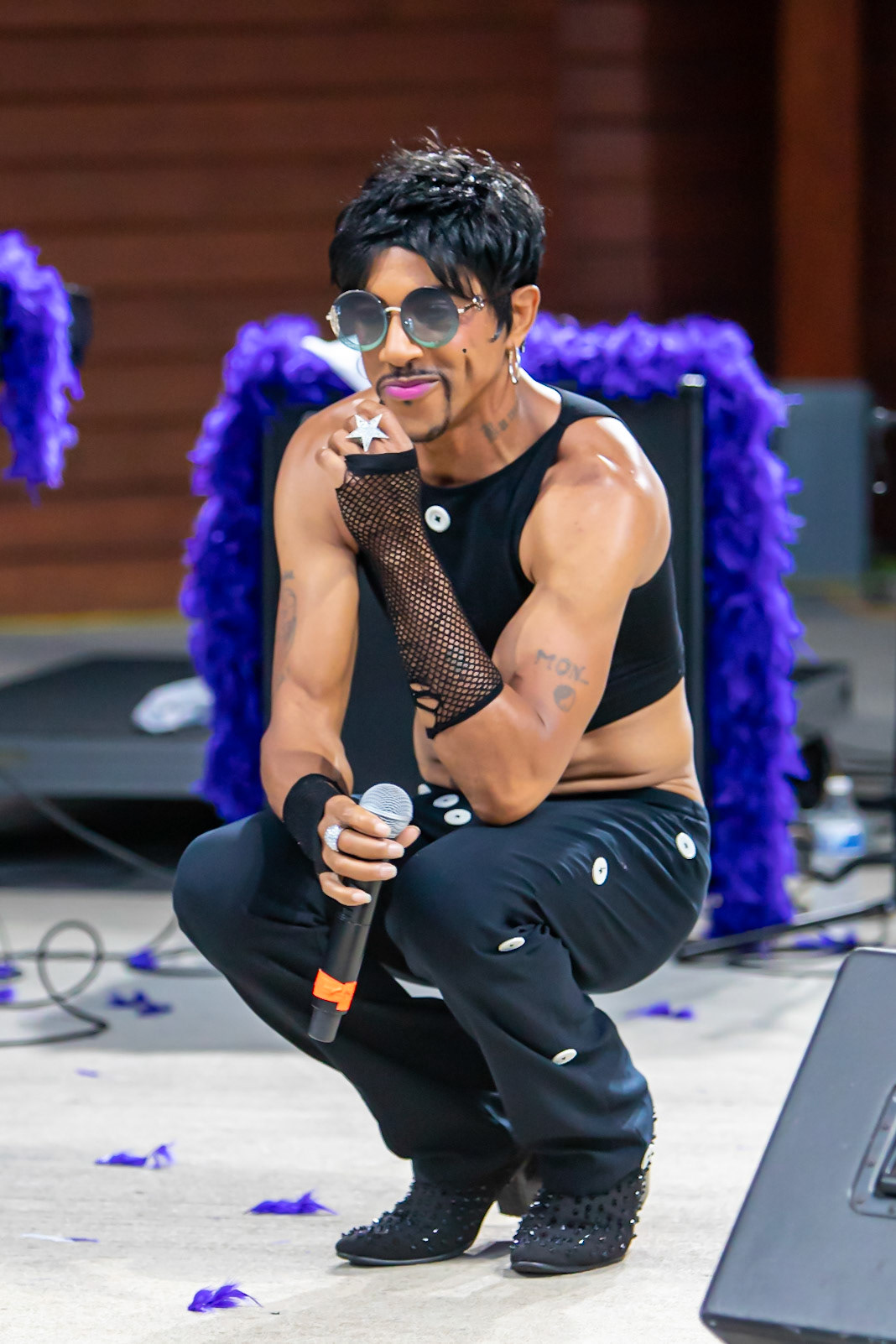 Bobby Miller as "Prince" admiring the crowd. Digital Still. July 23, 2021