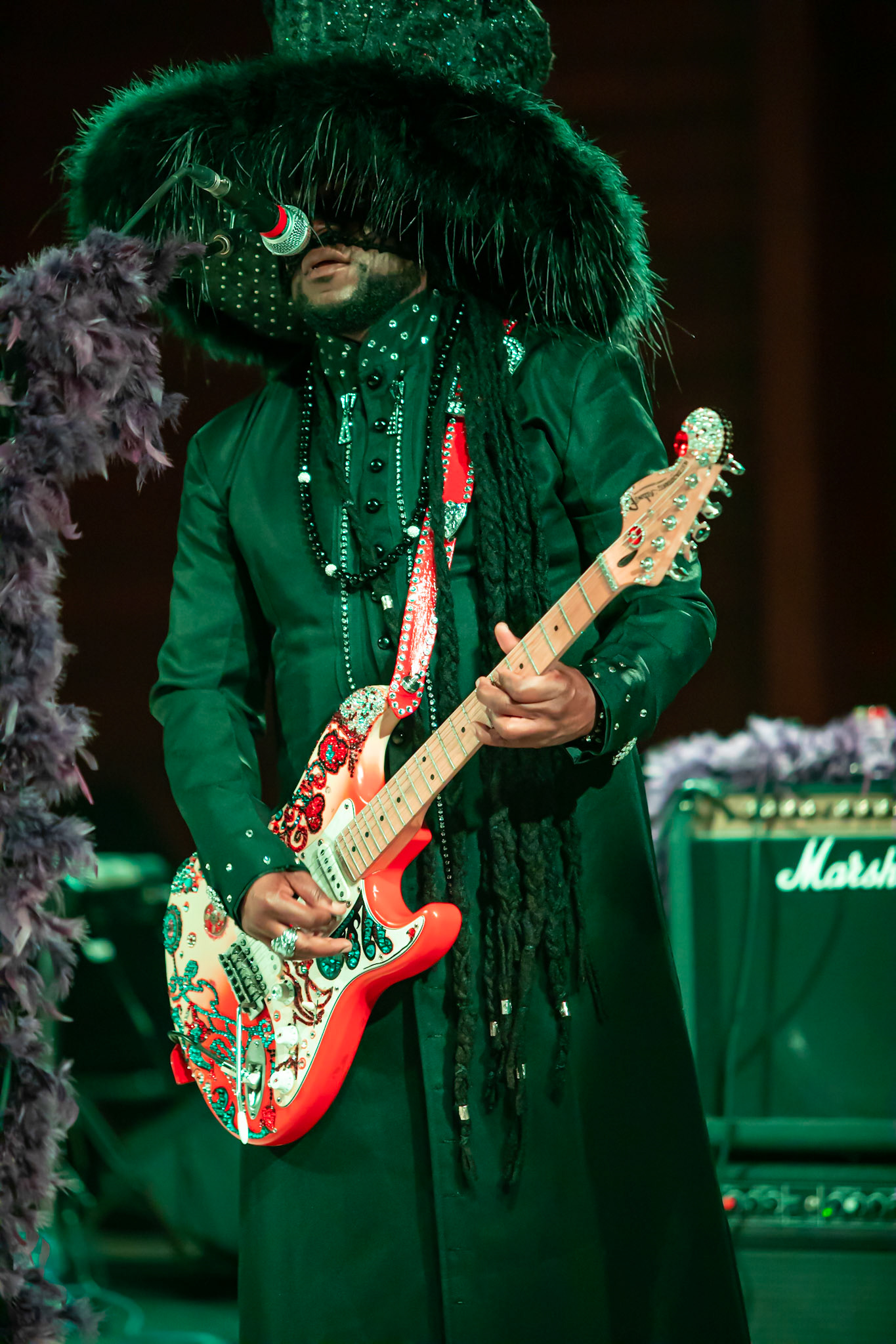 Purple Madness guitar player looking amazing. Digital Still. July 23, 2021