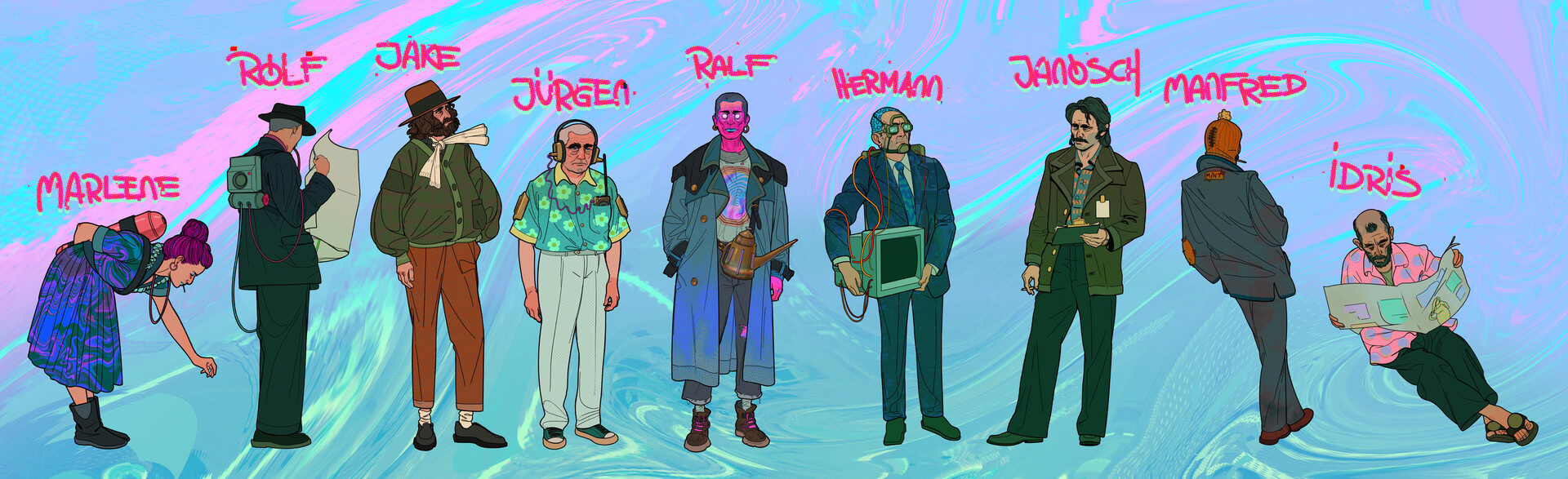 Grenzallee Character Designs