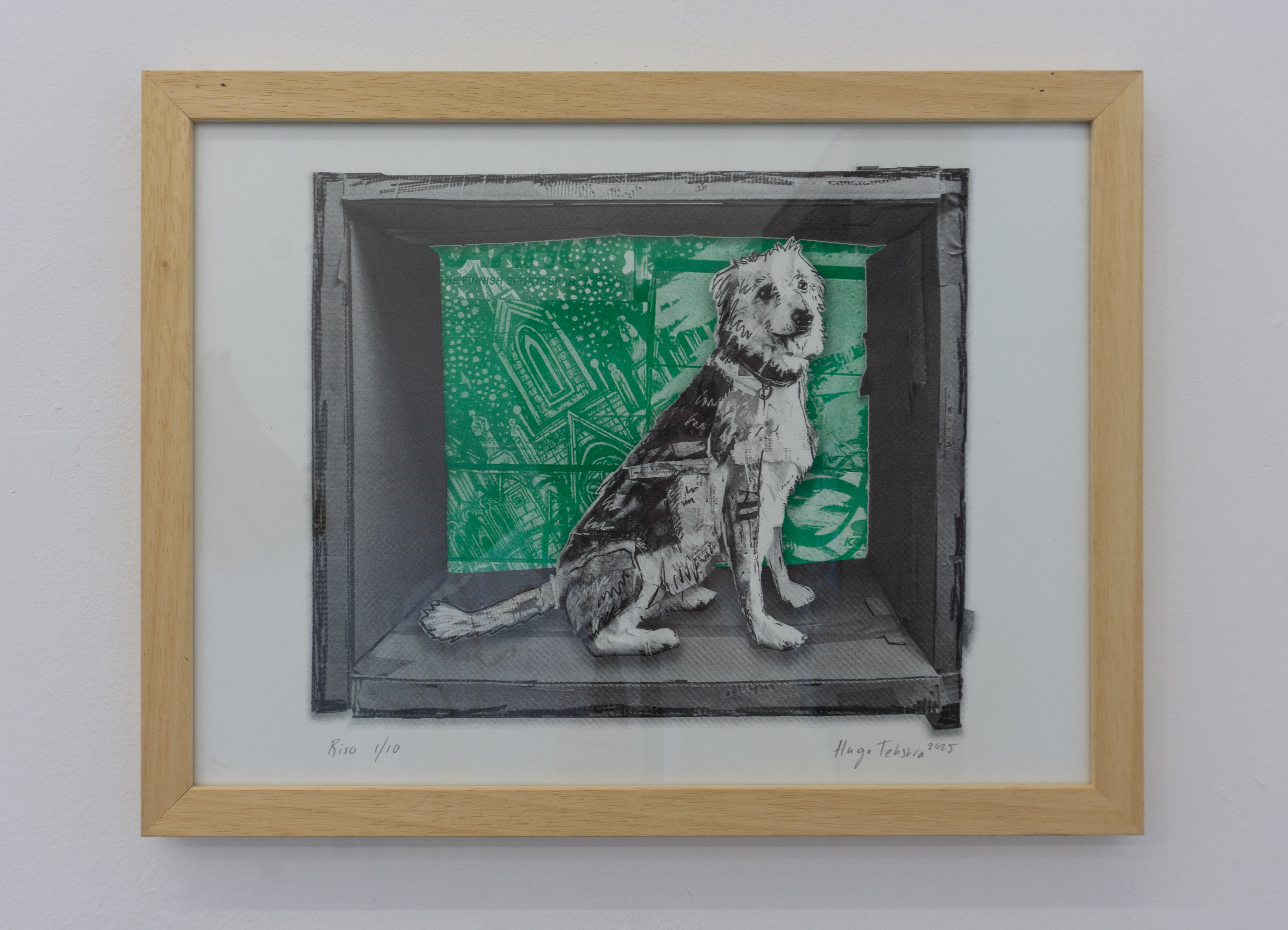 DOG #2 (2025), Riso on paper, 29,7 x 42 cm