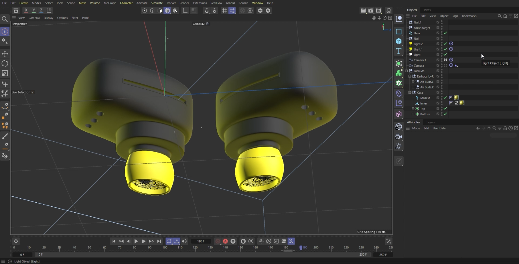 Close up of Earbuds in Shot 02