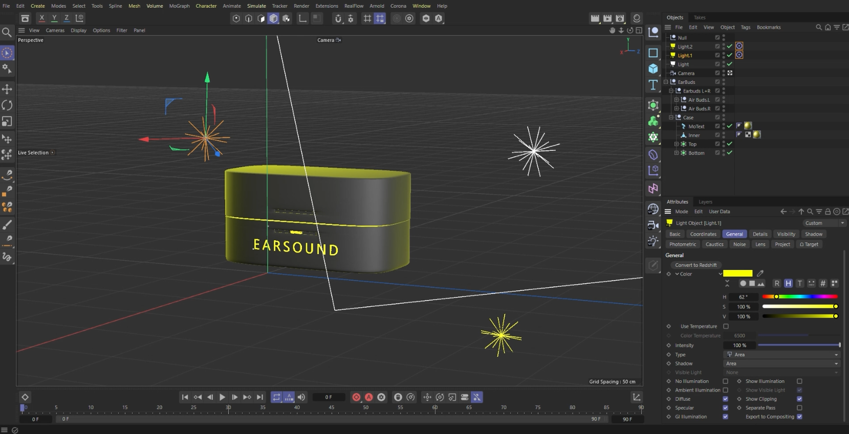Adjusting the LightSource 02 Color according to Logo